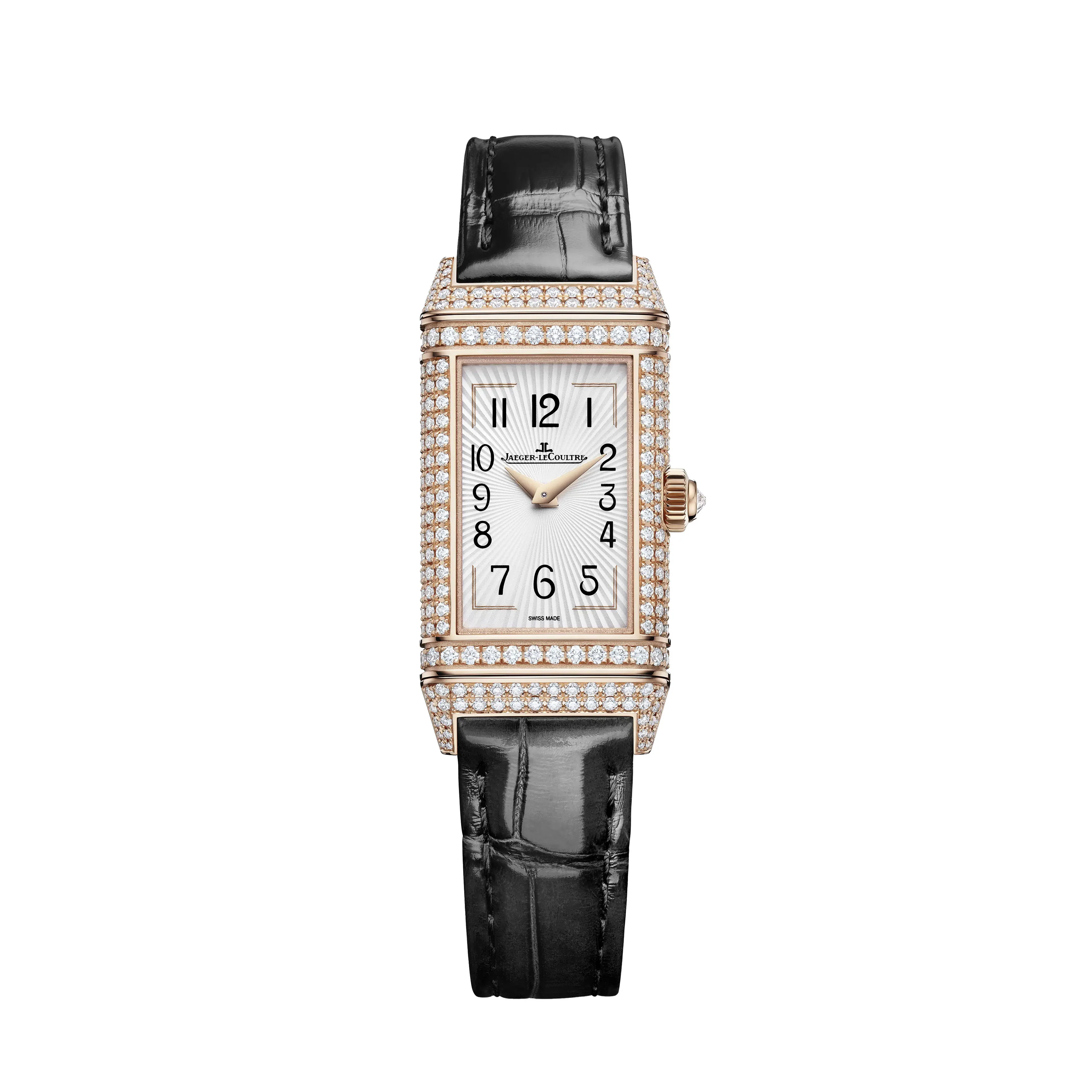 Jaeger-LeCoultre Reverso One Duetto Jewellery Watch, 40x20mm Black Dial, Q336247J