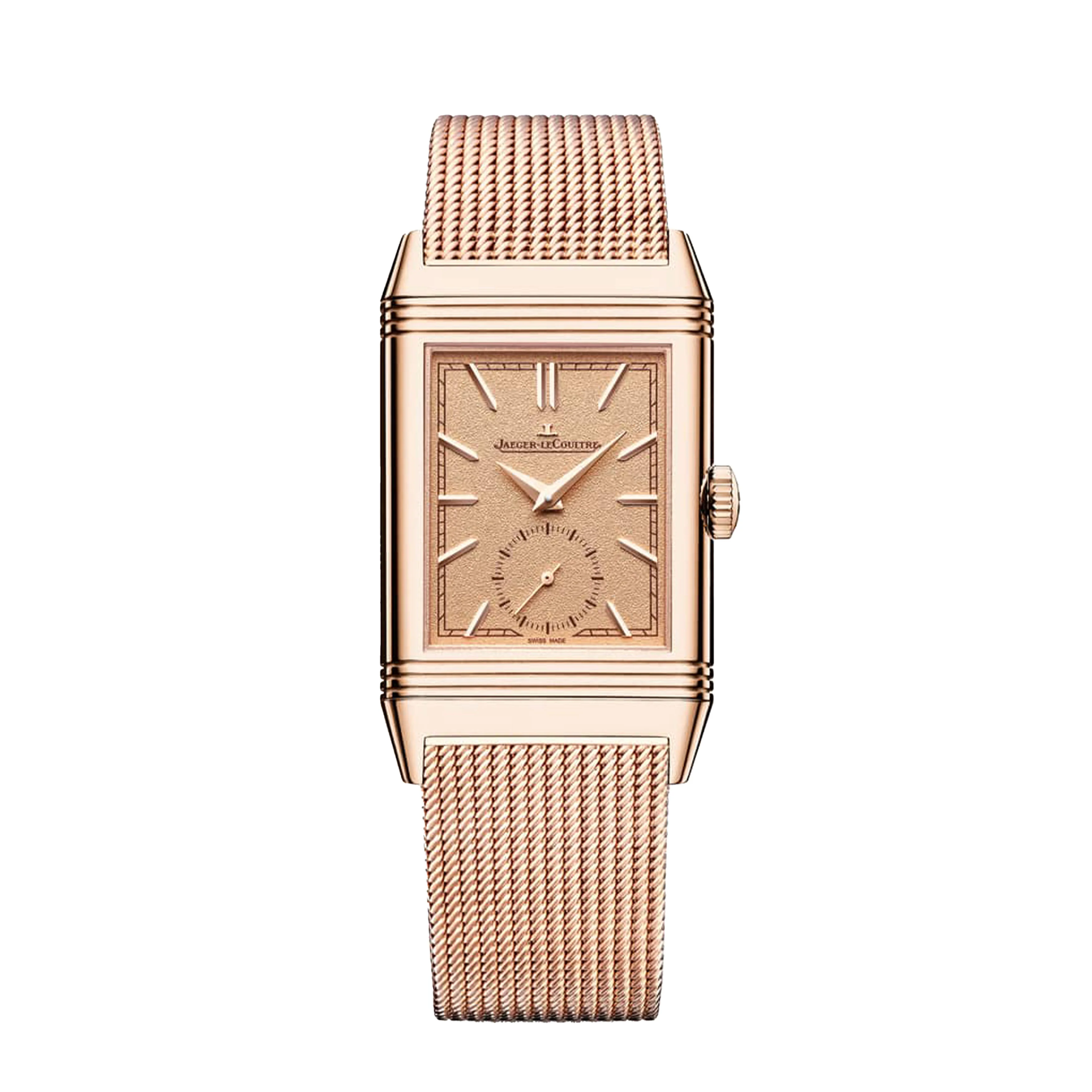 Jaeger-LeCoultre Reverso Tribute Monoface Small Seconds Watch, 45.6mm Gold Dial, Q713216J