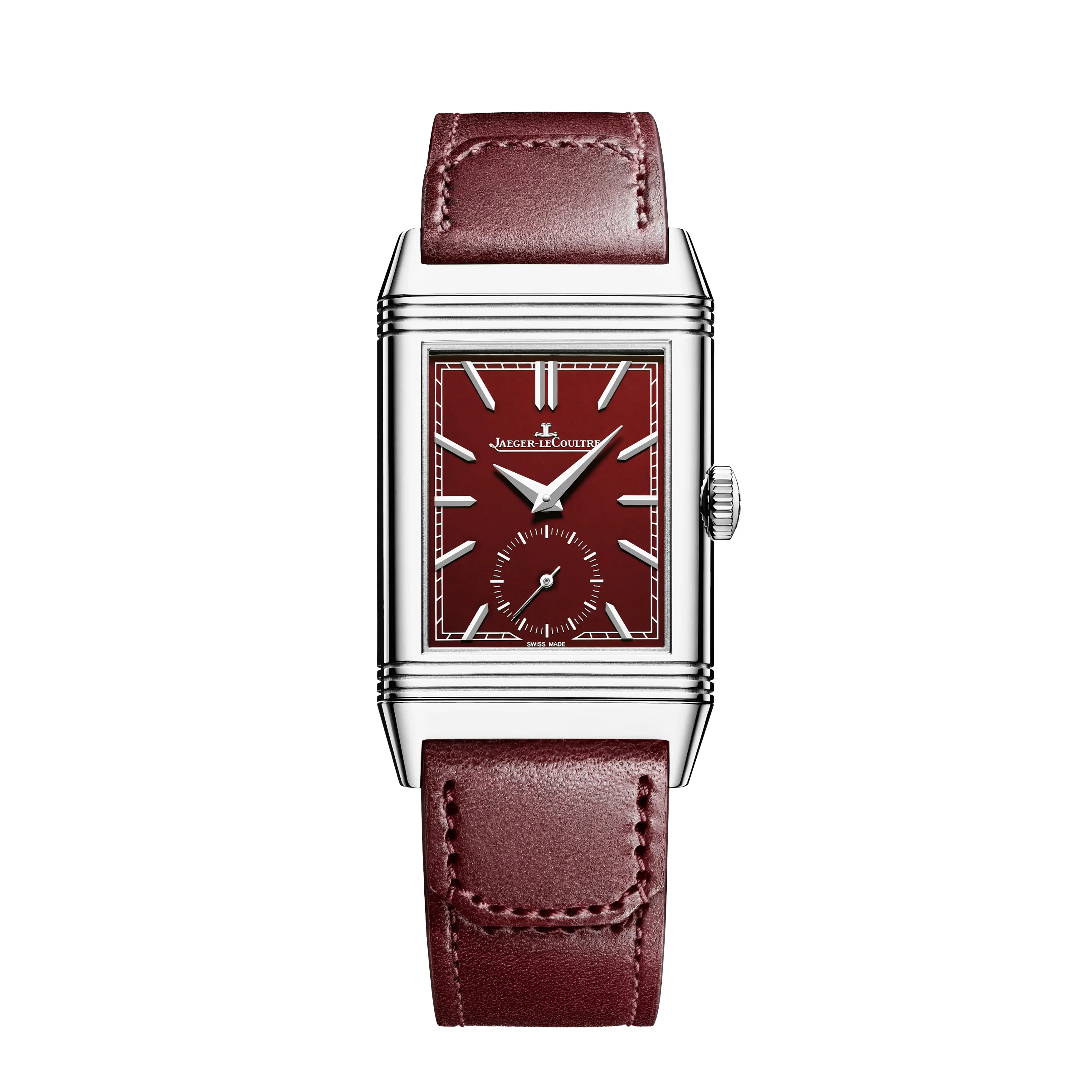 Jaeger-LeCoultre Reverso Tribute Monoface Small Seconds Watch, 45.6x27.4mm Red Dial, Q397846J