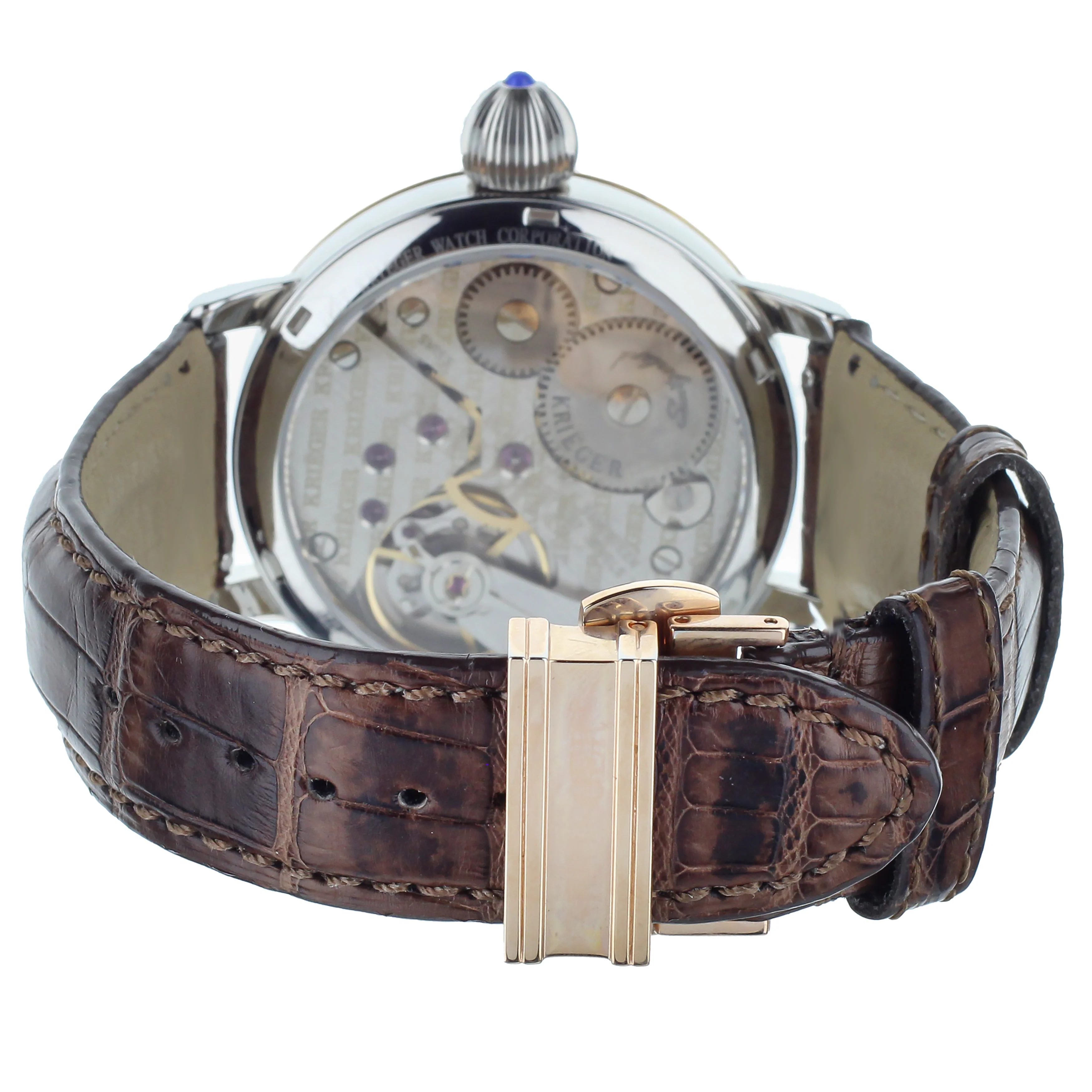 Krieger Gigantium Stainless Steel and Rose Gold with Diamond Bezel K7007 - Image 5