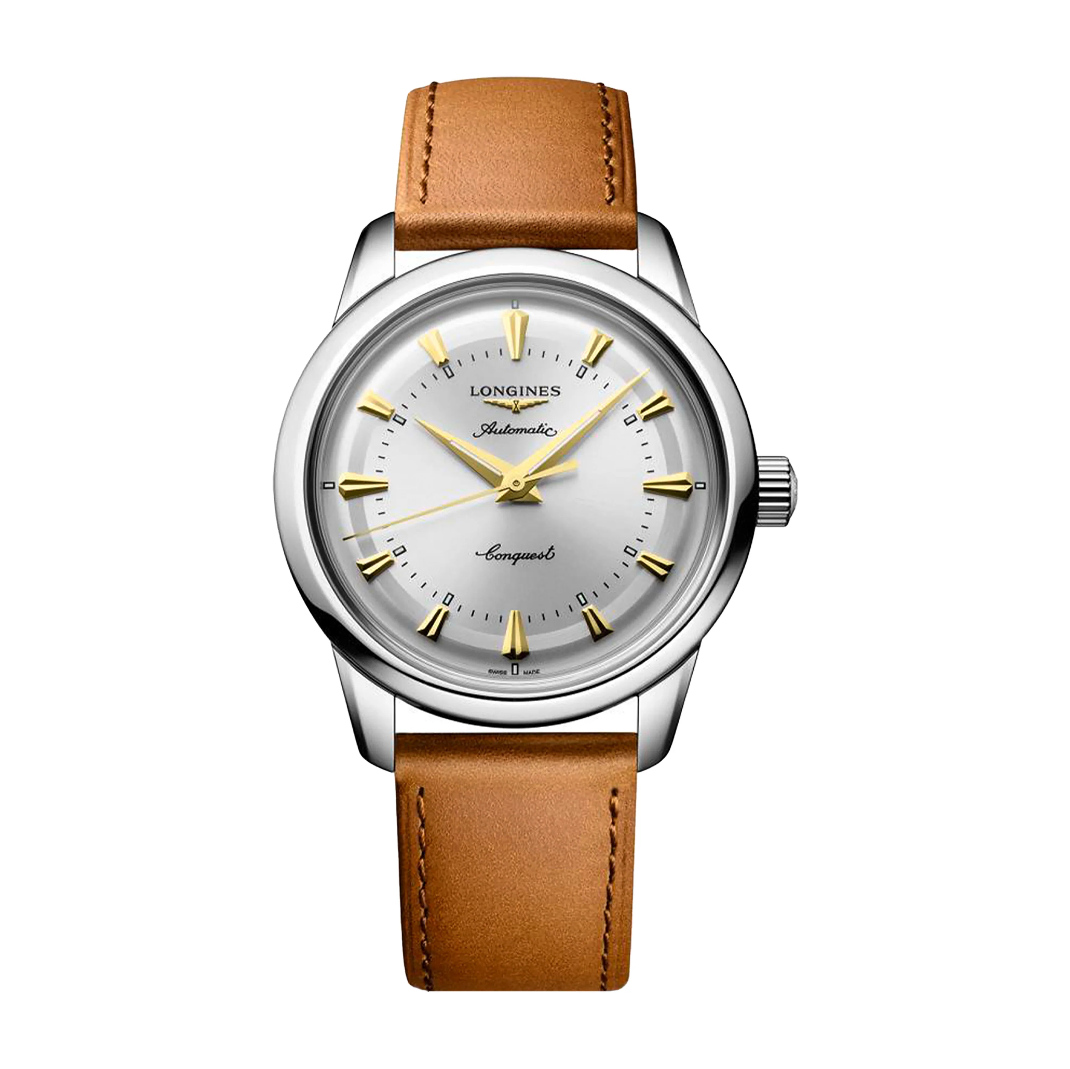 Longines Conquest Heritage Watch, 38mm Silver Dial, L1.649.4.72.2