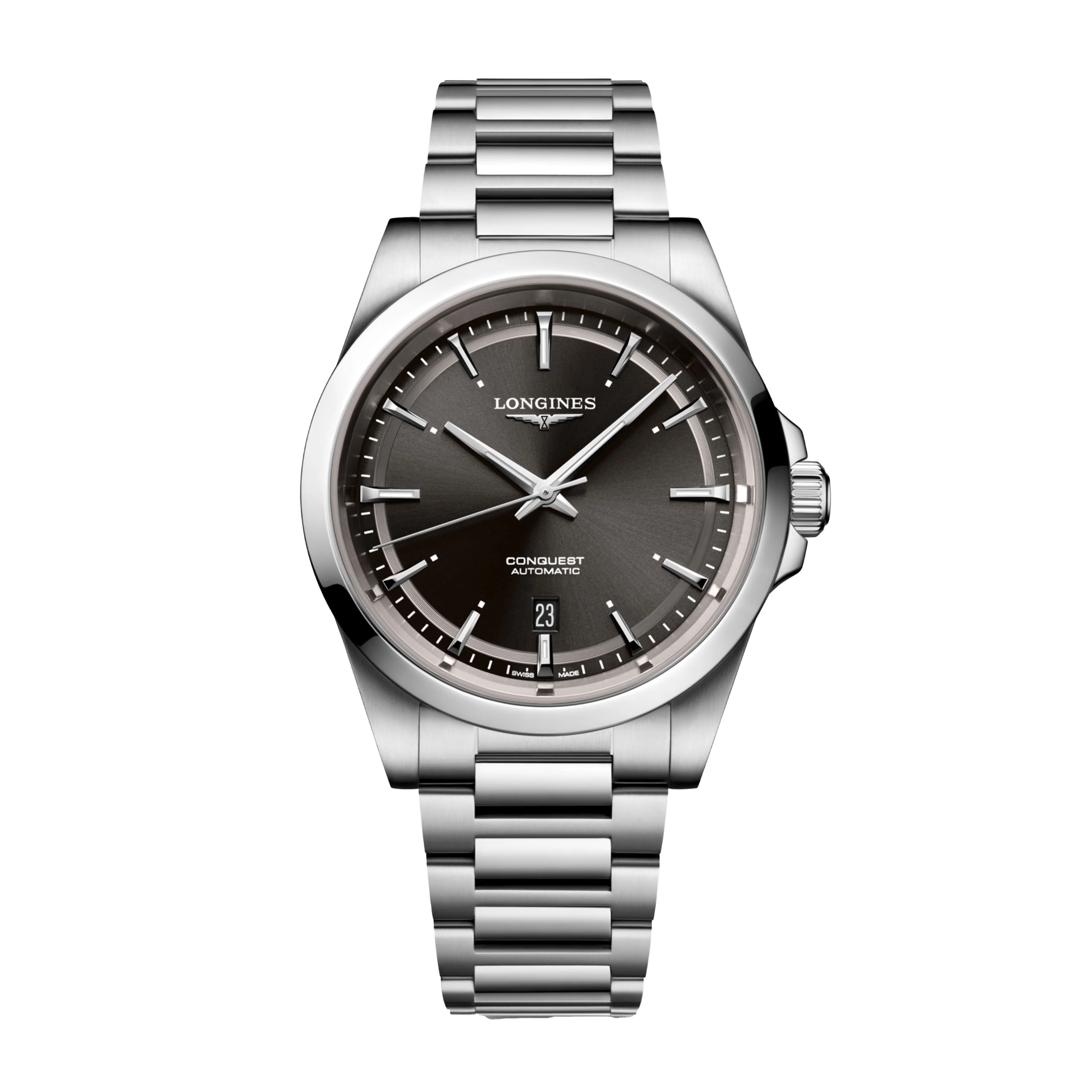 Longines Conquest Watch, 41mm Black Dial, L3.830.4.52.6