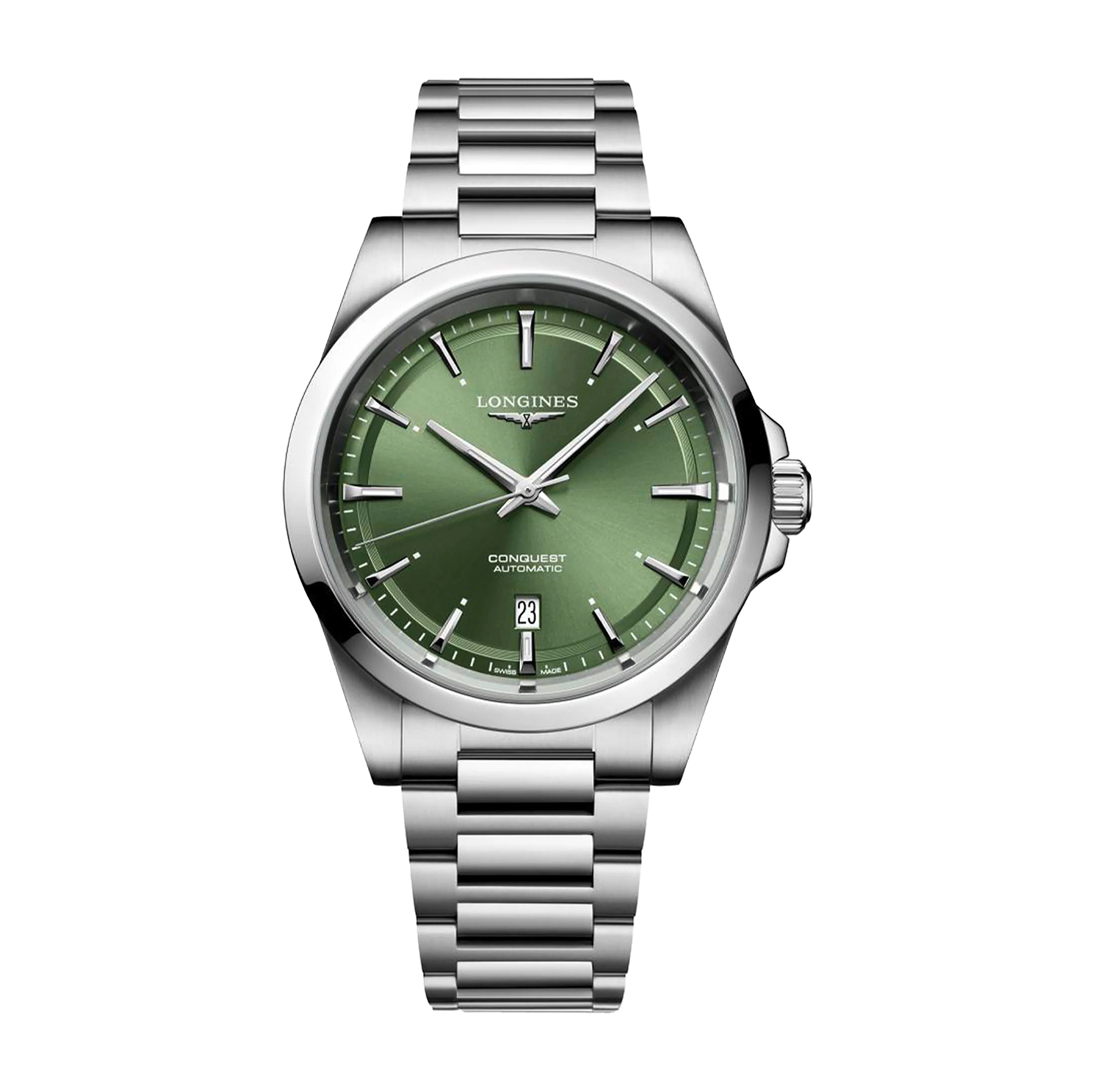 Longines Conquest Watch, 41mm Green Dial, L3.830.4.02.6
