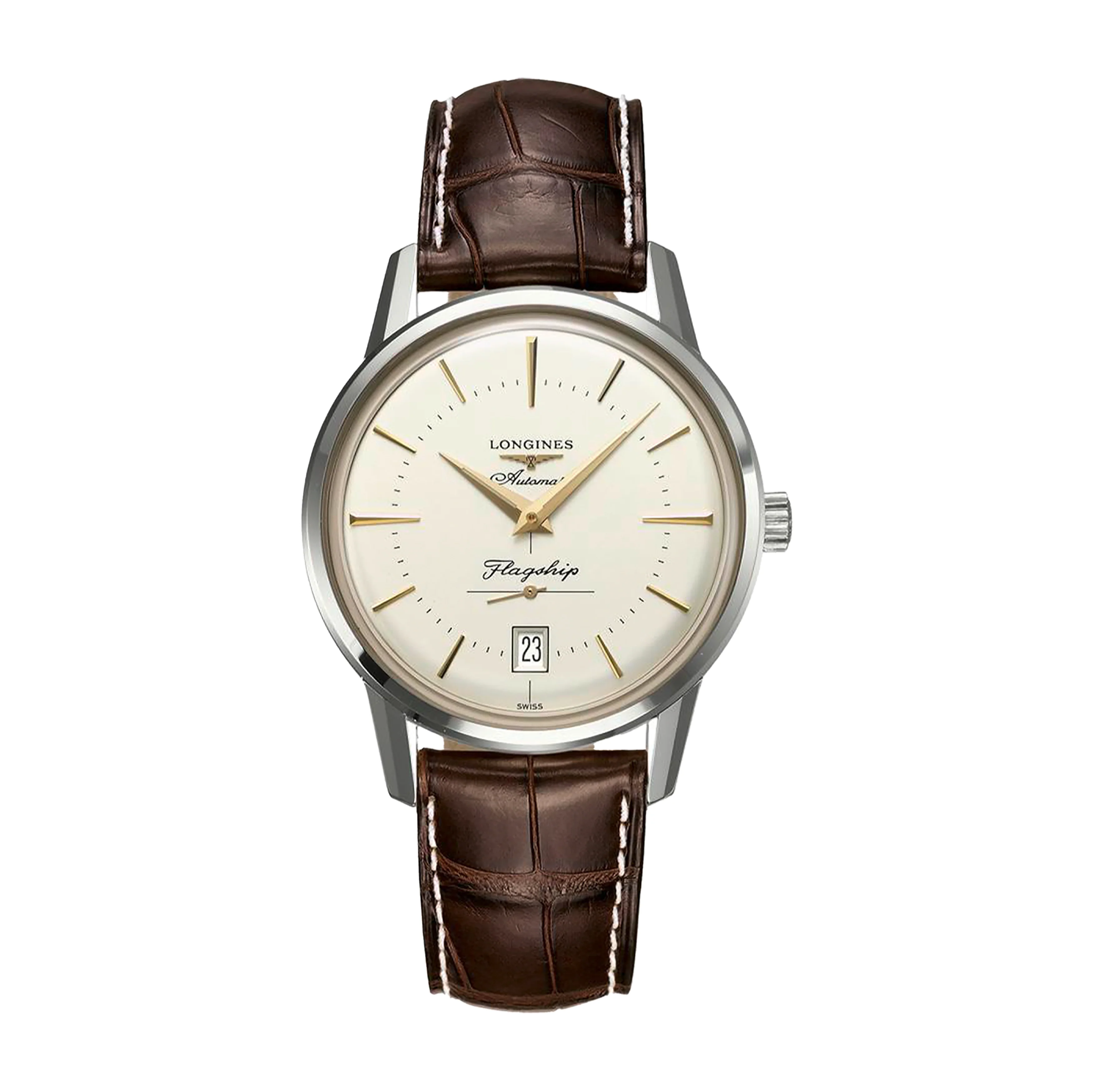 Longines Flagship Heritage Watch, 38.5mm Silver Dial, L4.795.4.78.2