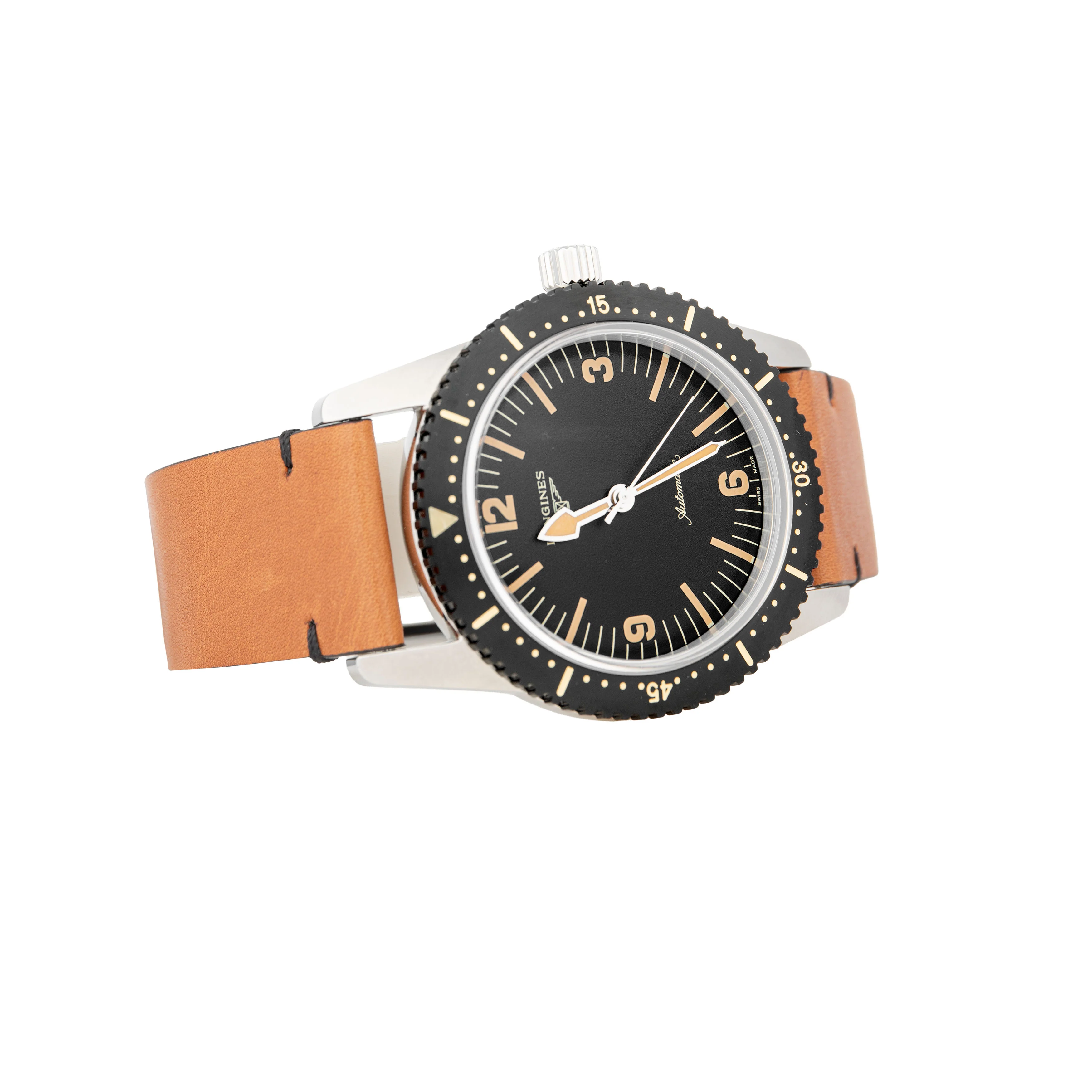 Longines Heritage Skin Diver Stainless Steel Black Dial 42mm L2.822.4 Full Set - Image 4