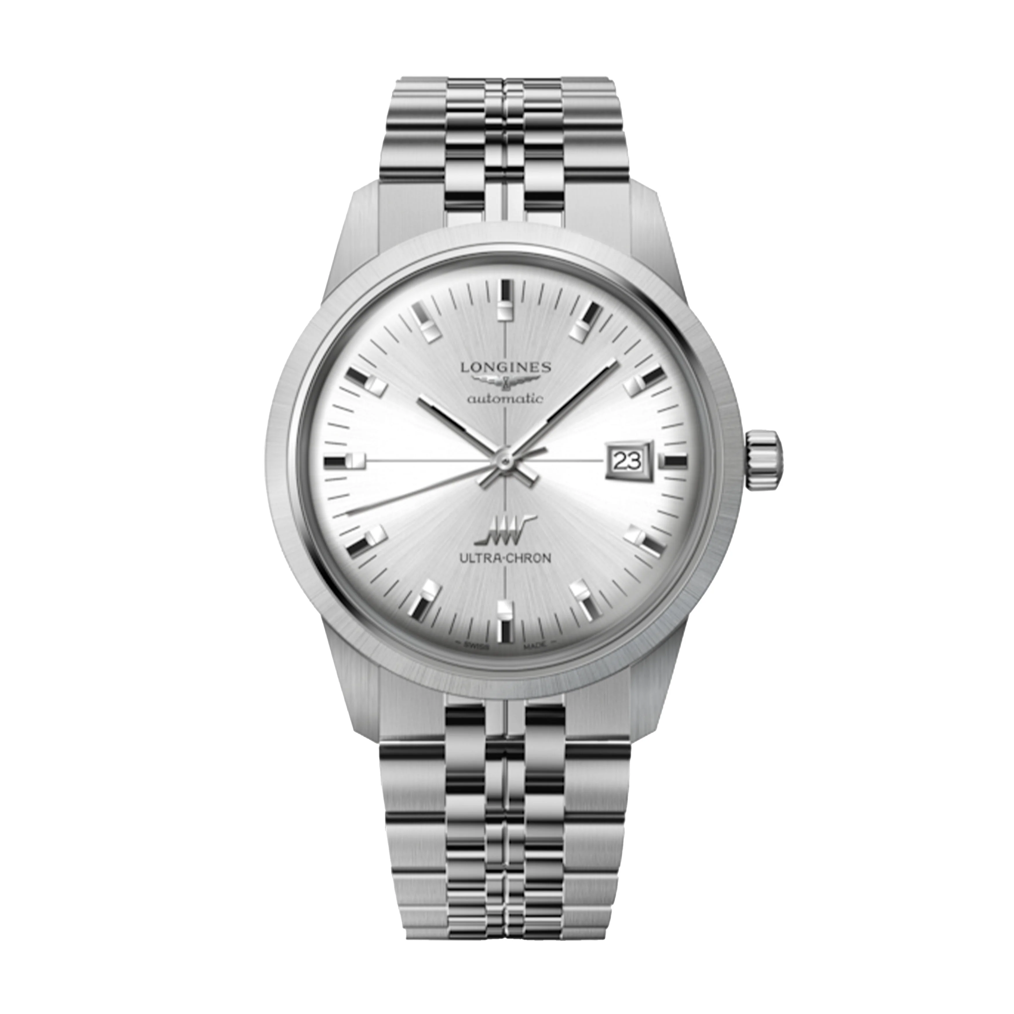 Longines Heritage Ultra-Chron Watch, 40mm Silver Dial, L2.937.4.72.6