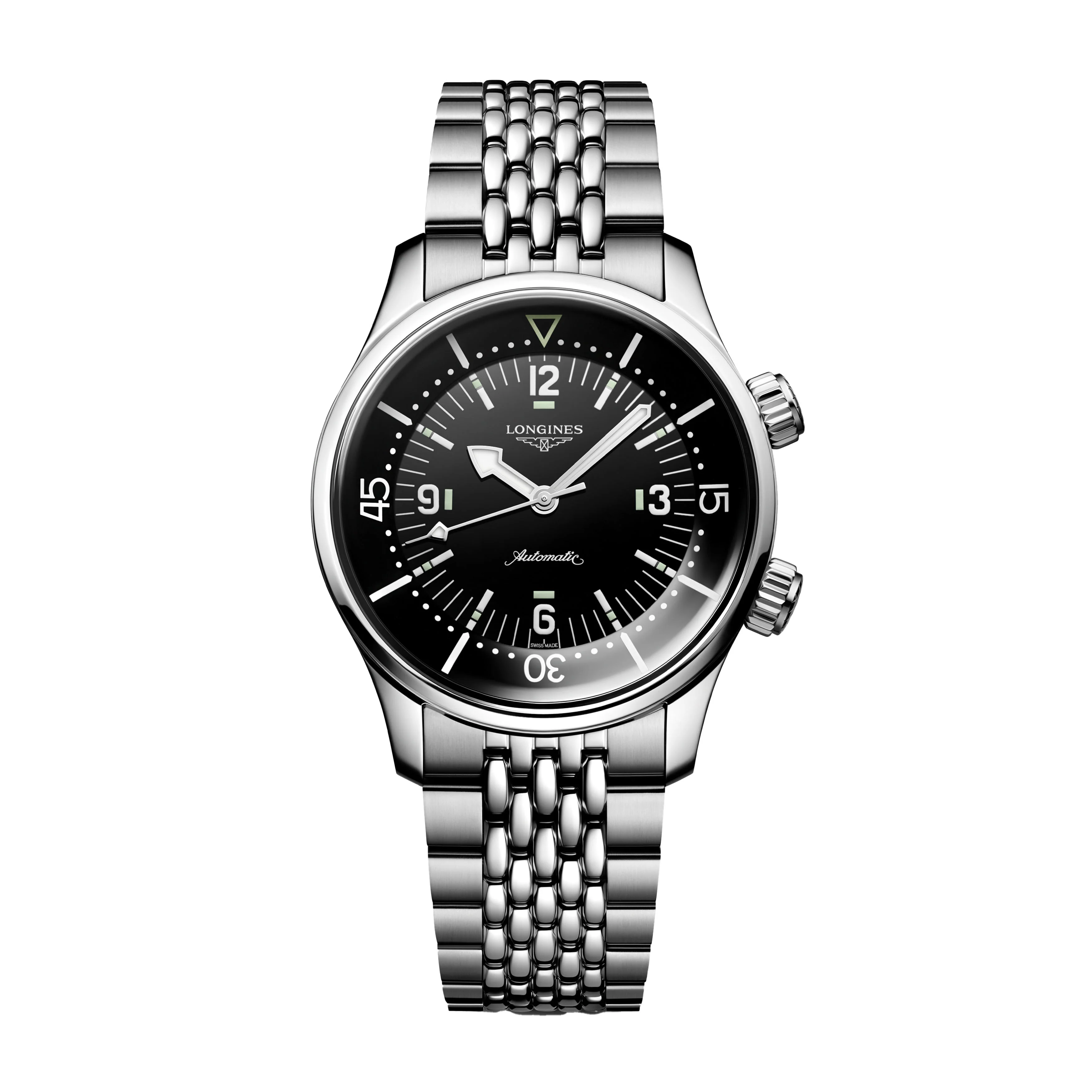 Longines Legend Diver Watch, 39mm Black Dial, L3.764.4.50.7