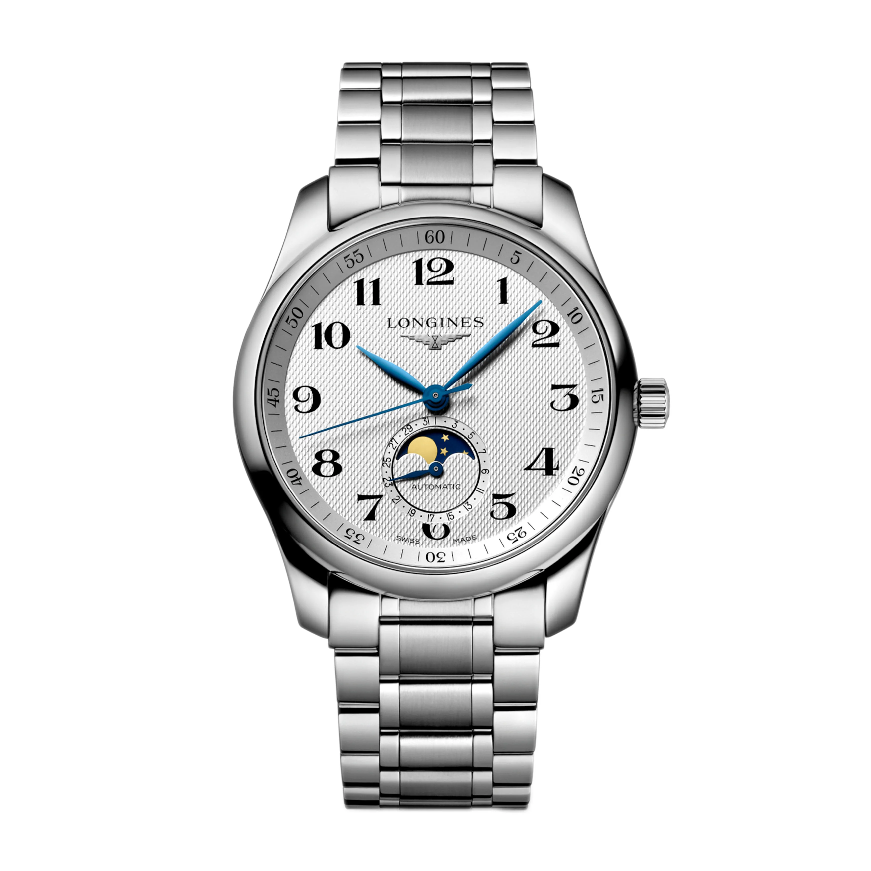 Longines Master Collection Moonphase Watch, 40mm Silver Dial, L2.909.4.78.3