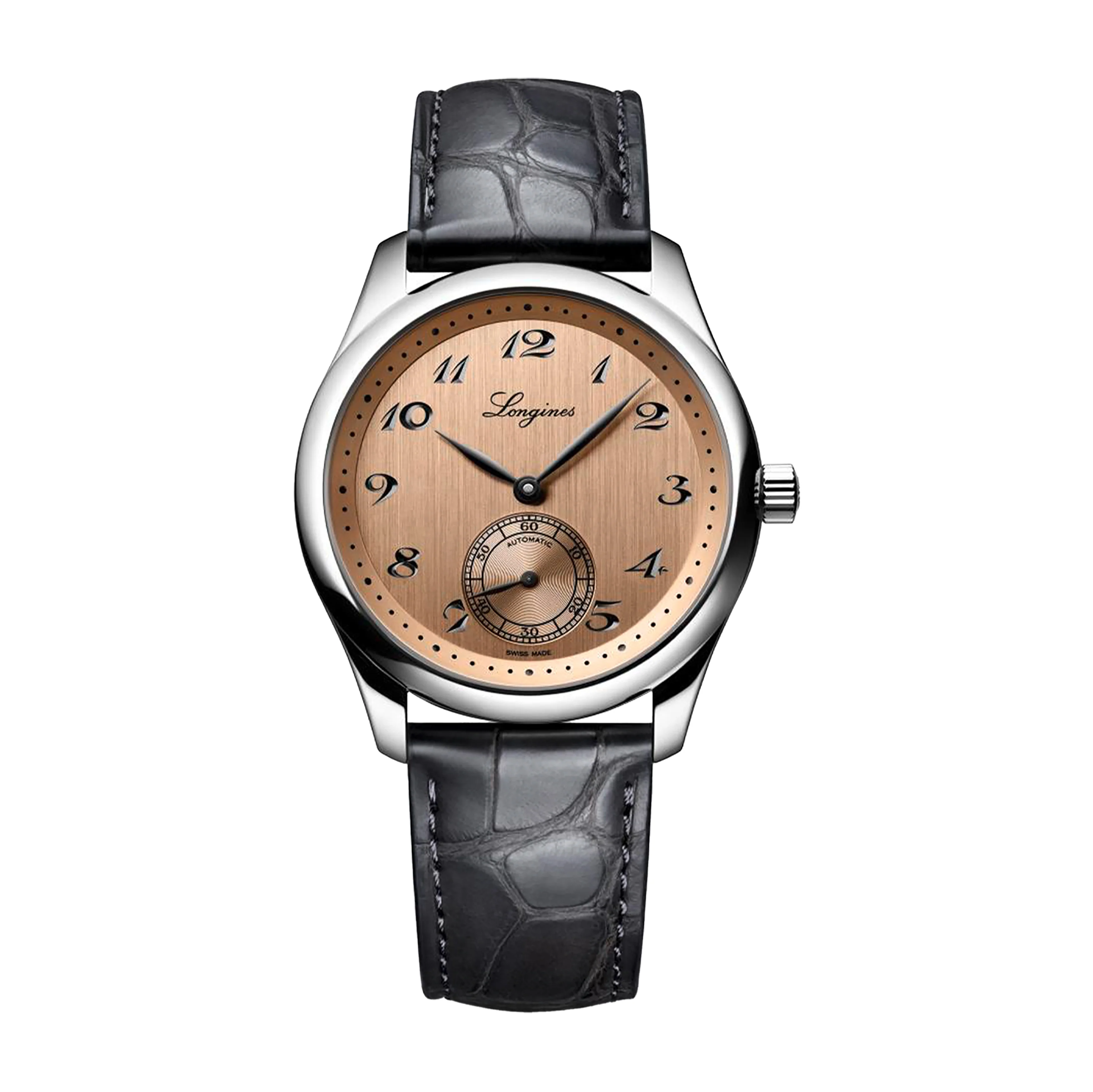 Longines Master Collection Watch, 38.5mm Salmon Dial, L2.843.4.93.2