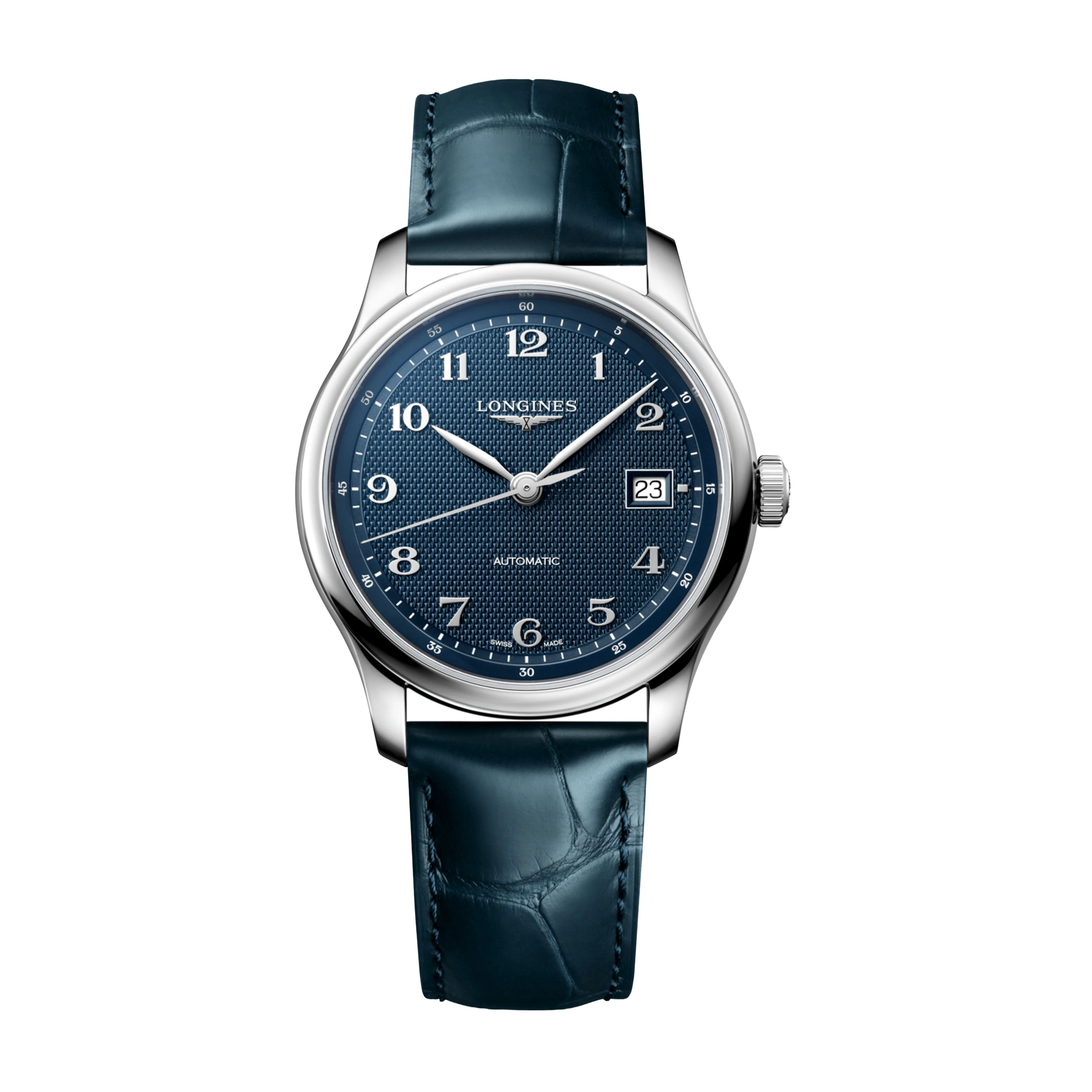 Longines Master Collection Watch, 39mm Blue Dial, L2.949.4.93.2