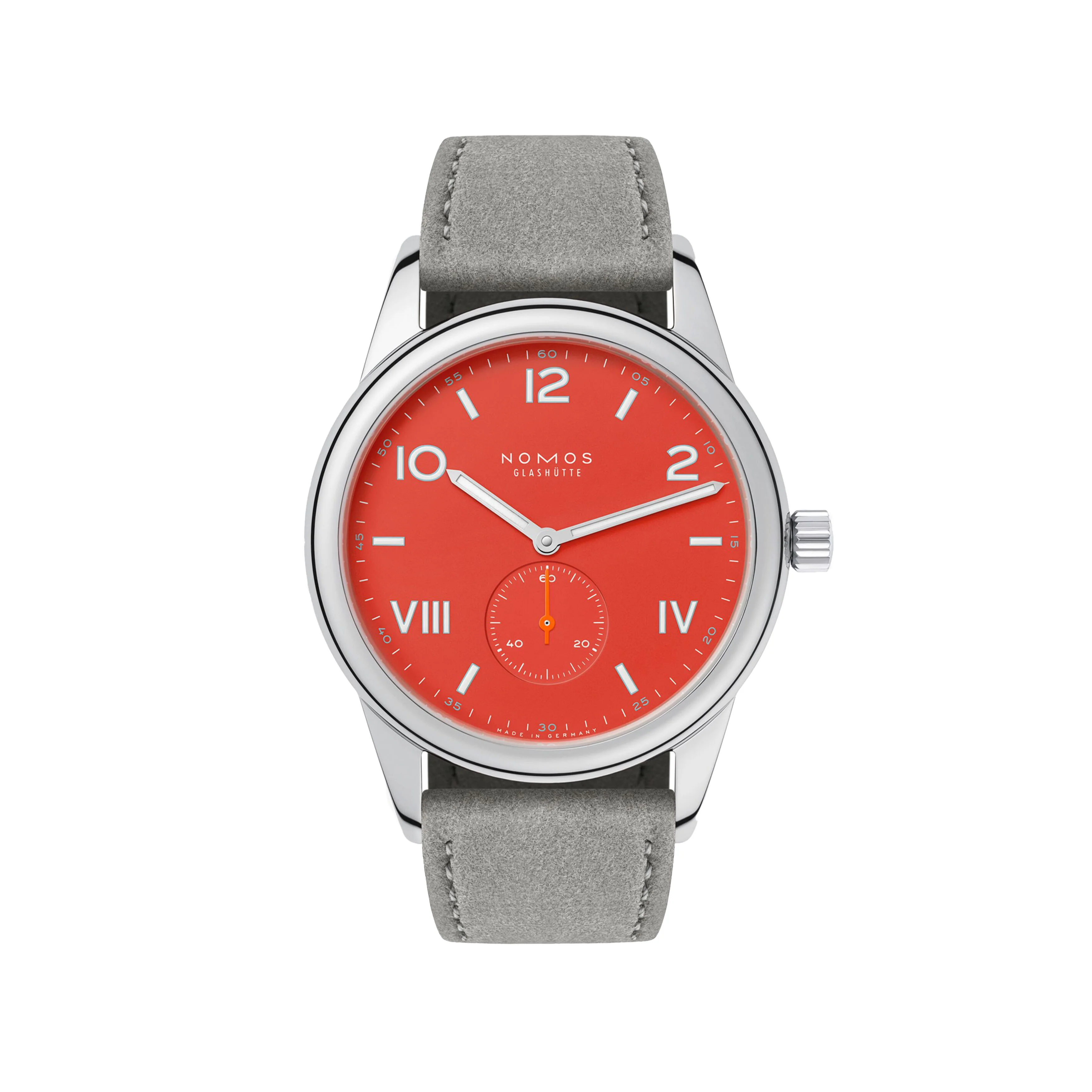 Nomos Glashutte Club Campus 38 Nonstop Red Watch, 38mm Red Dial, 723