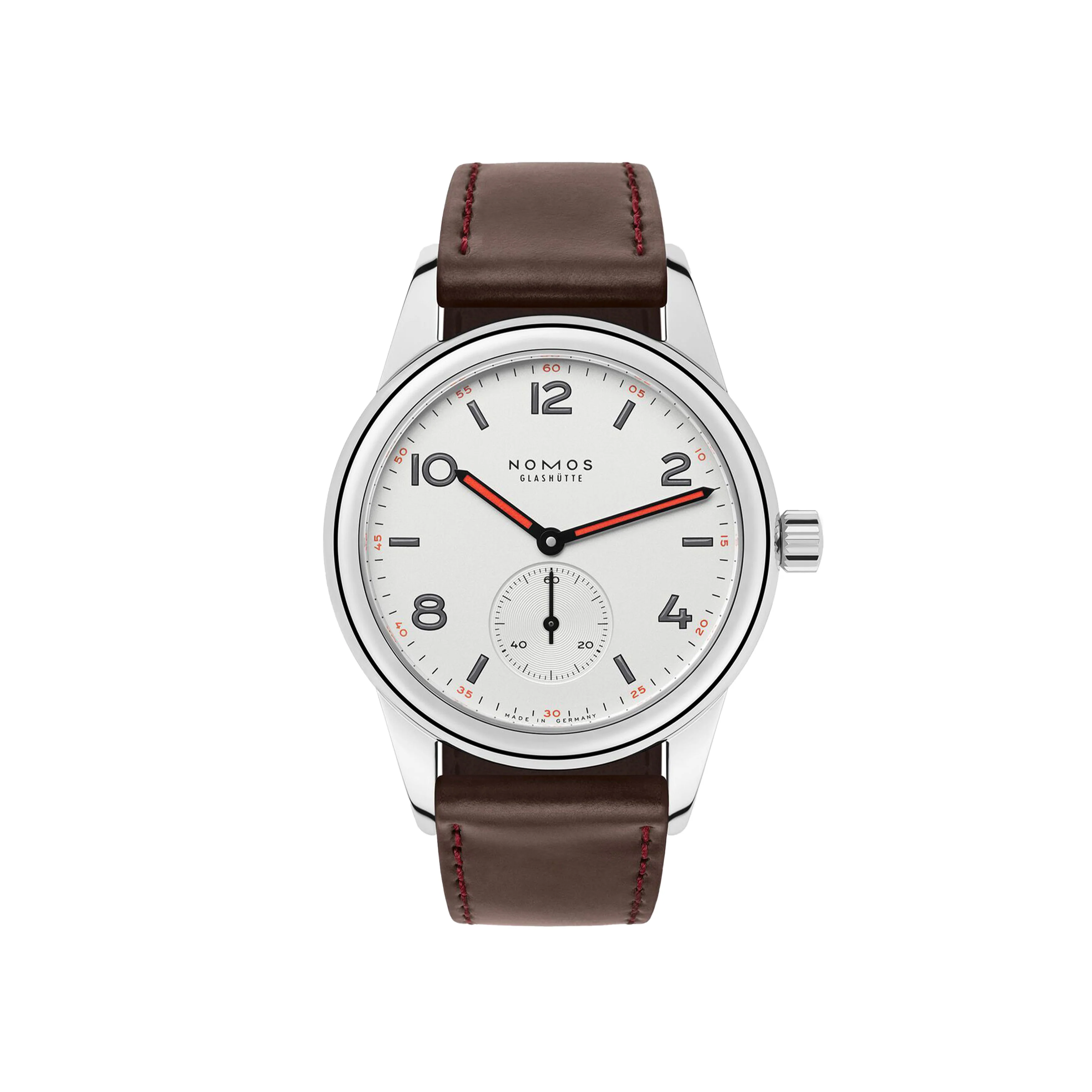 Nomos Glashutte Club Sport Watch, 36mm White DIal, 703.1