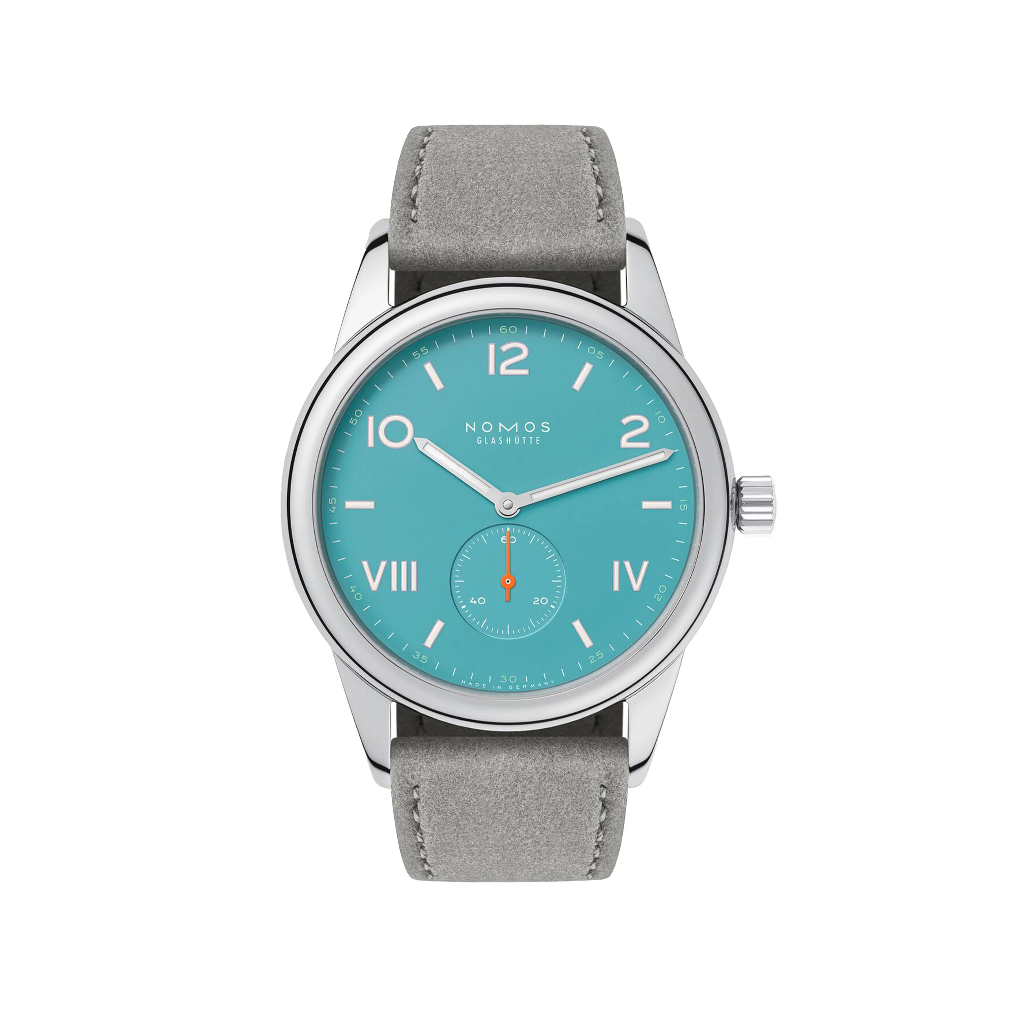Nomos Glashutte Club Campus 38 Endless Blue Watch, 38.5mm Blue Dial, 724