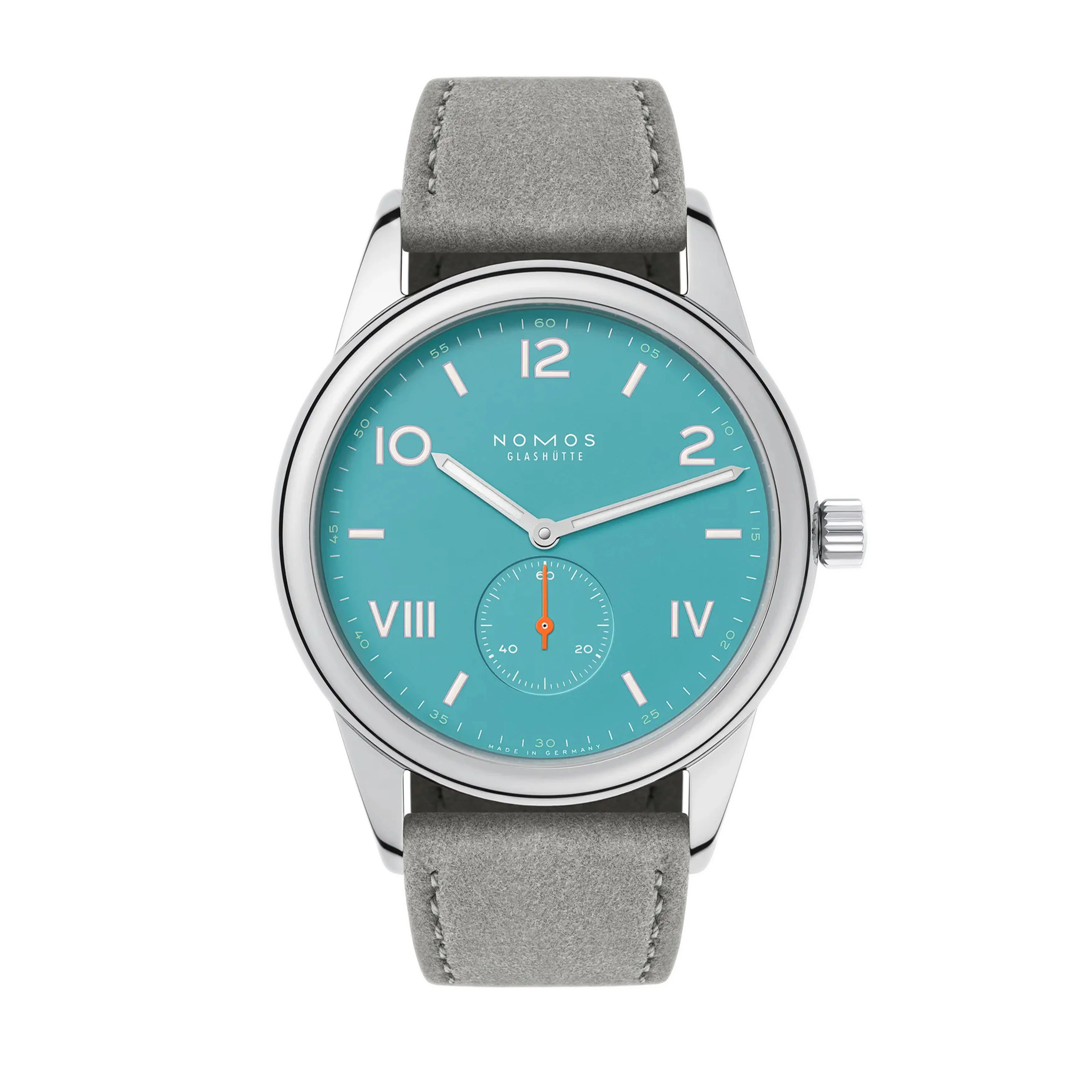 Nomos Glashutte Club Campus 38 Endless Blue Watch, 38mm Blue Dial, 724.GB