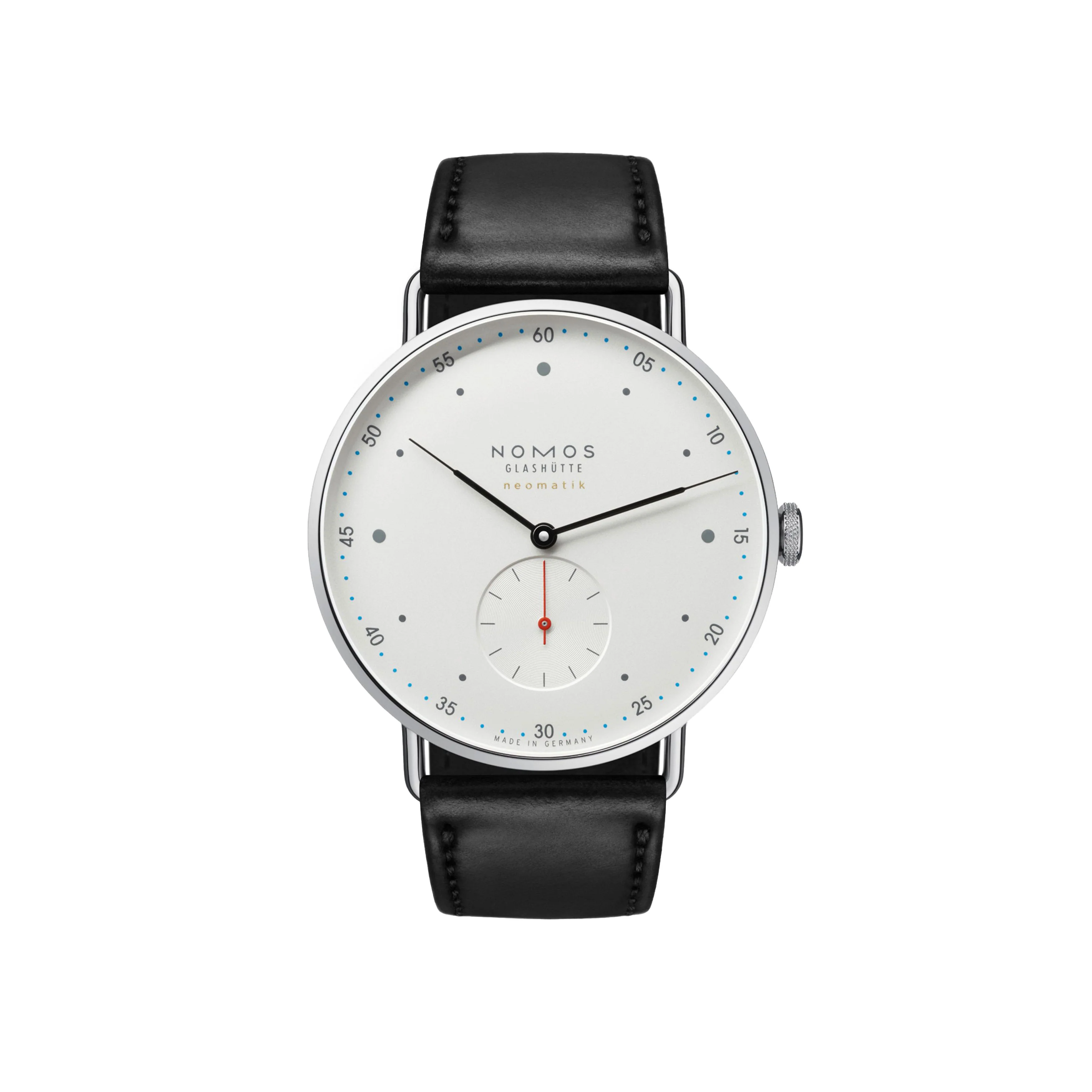 Nomos Glashutte Metro Neomatik 39 Watch, 39mm White Dial, 1113