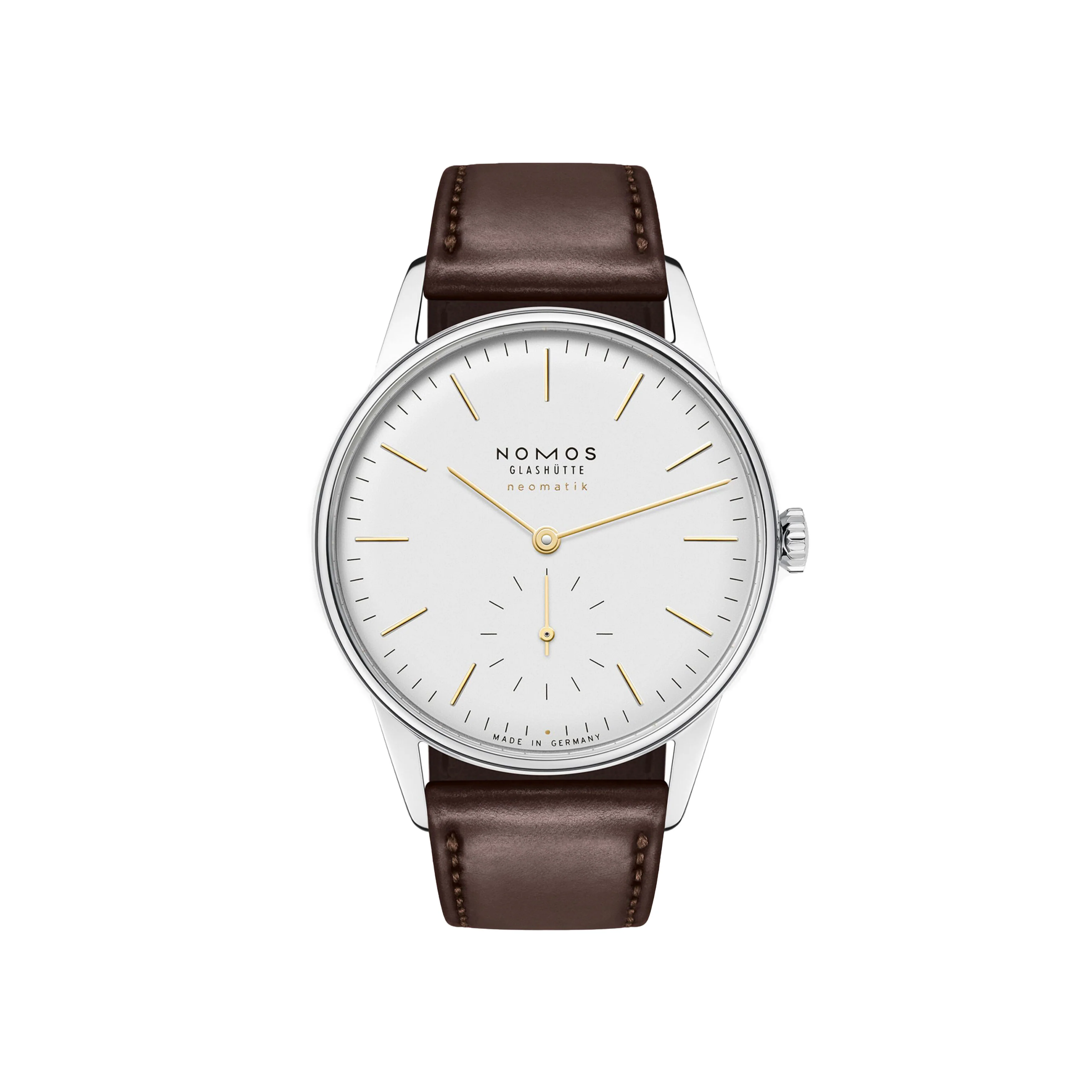 Nomos Glashutte Orion Neomatik Dore Watch, 36MM White Dial, 397