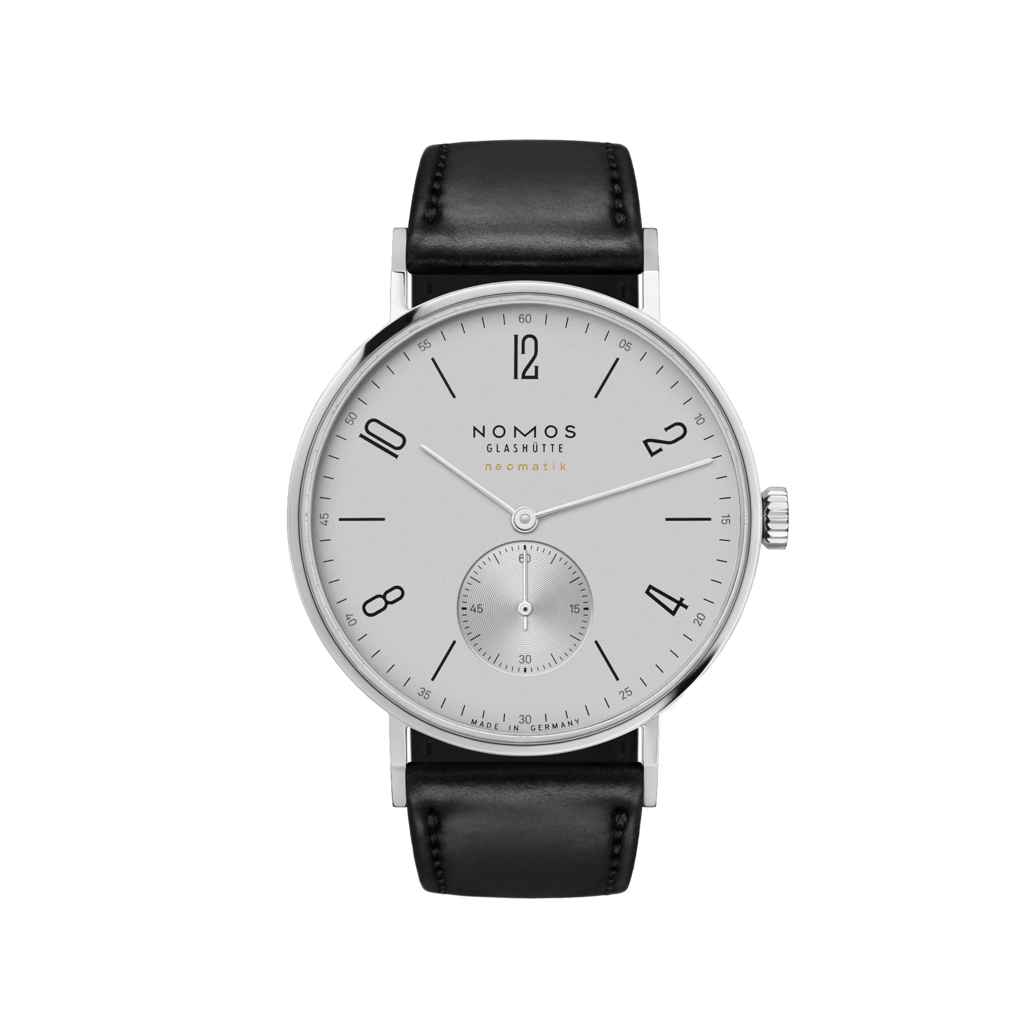NOMOS GLASHUTTE TANGENTE NEOMATIK WATCH, 39MM GRAY DIAL, 144