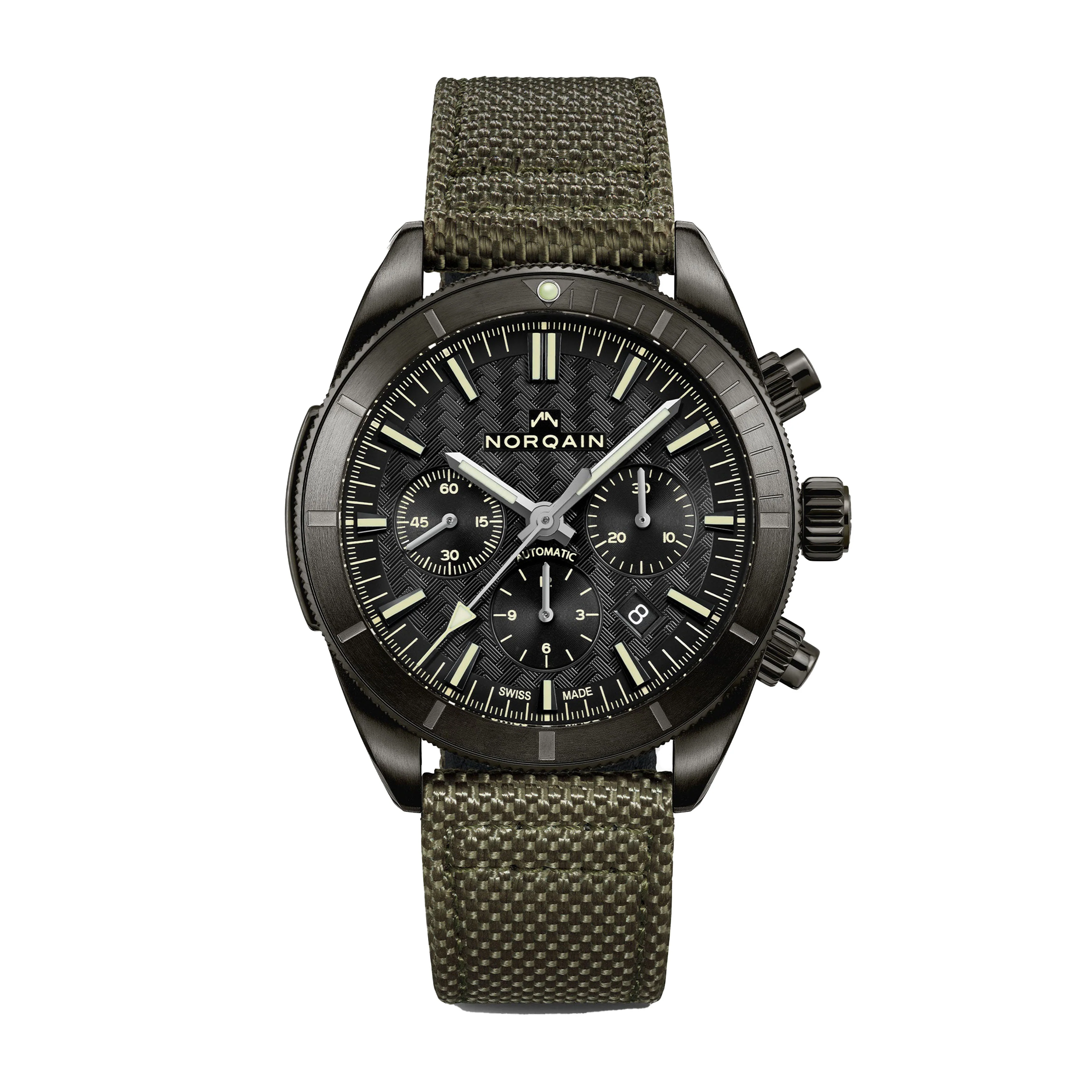 Norqain Adventure Sport Chrono Watch, 44mm Black Dial, N1200.19B01.B01.F03