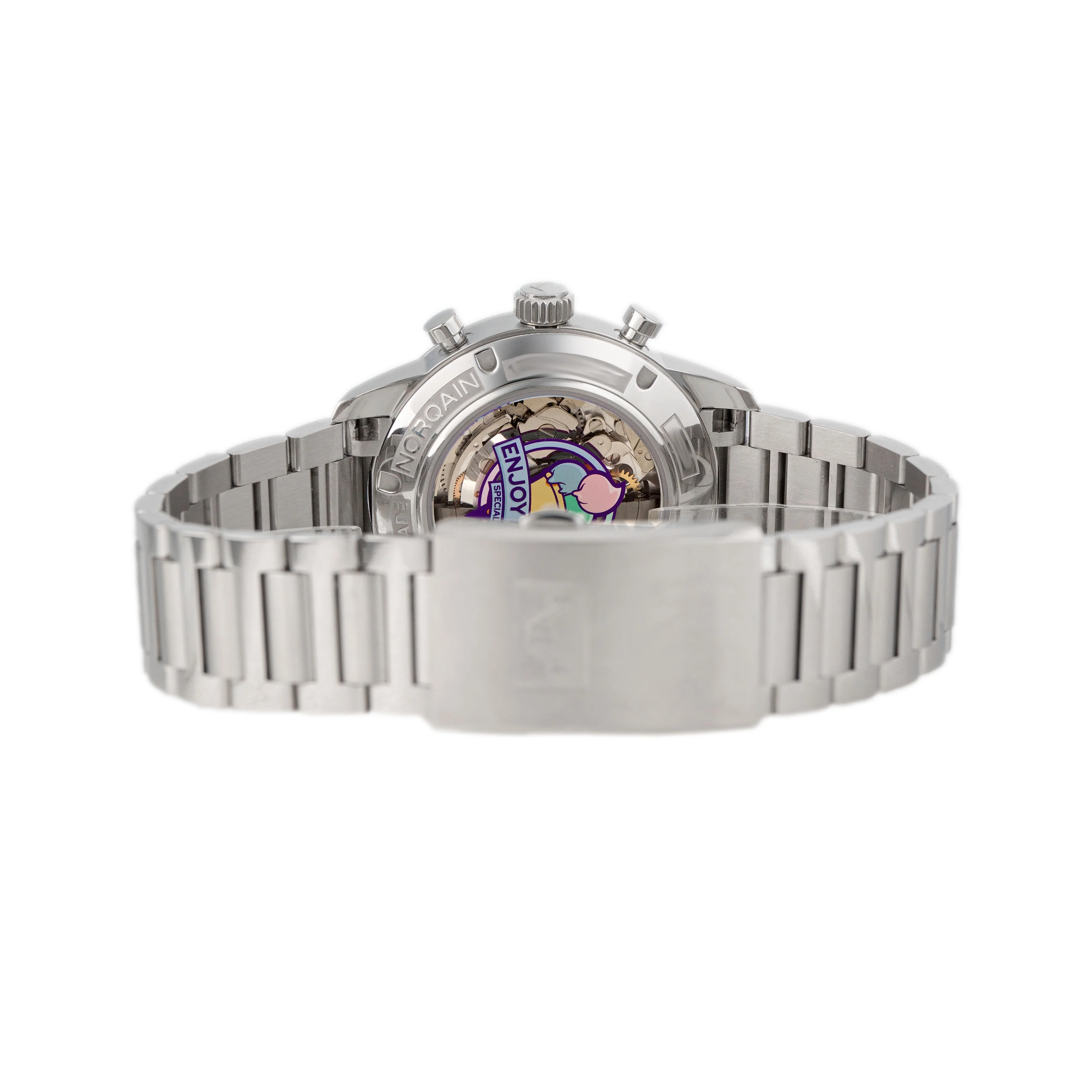 Norqain Freedom 60 Enjoy Life Special Edition Stainless Steel White Dial 40mm N2201.19S01.C01 Full Set - Image 5