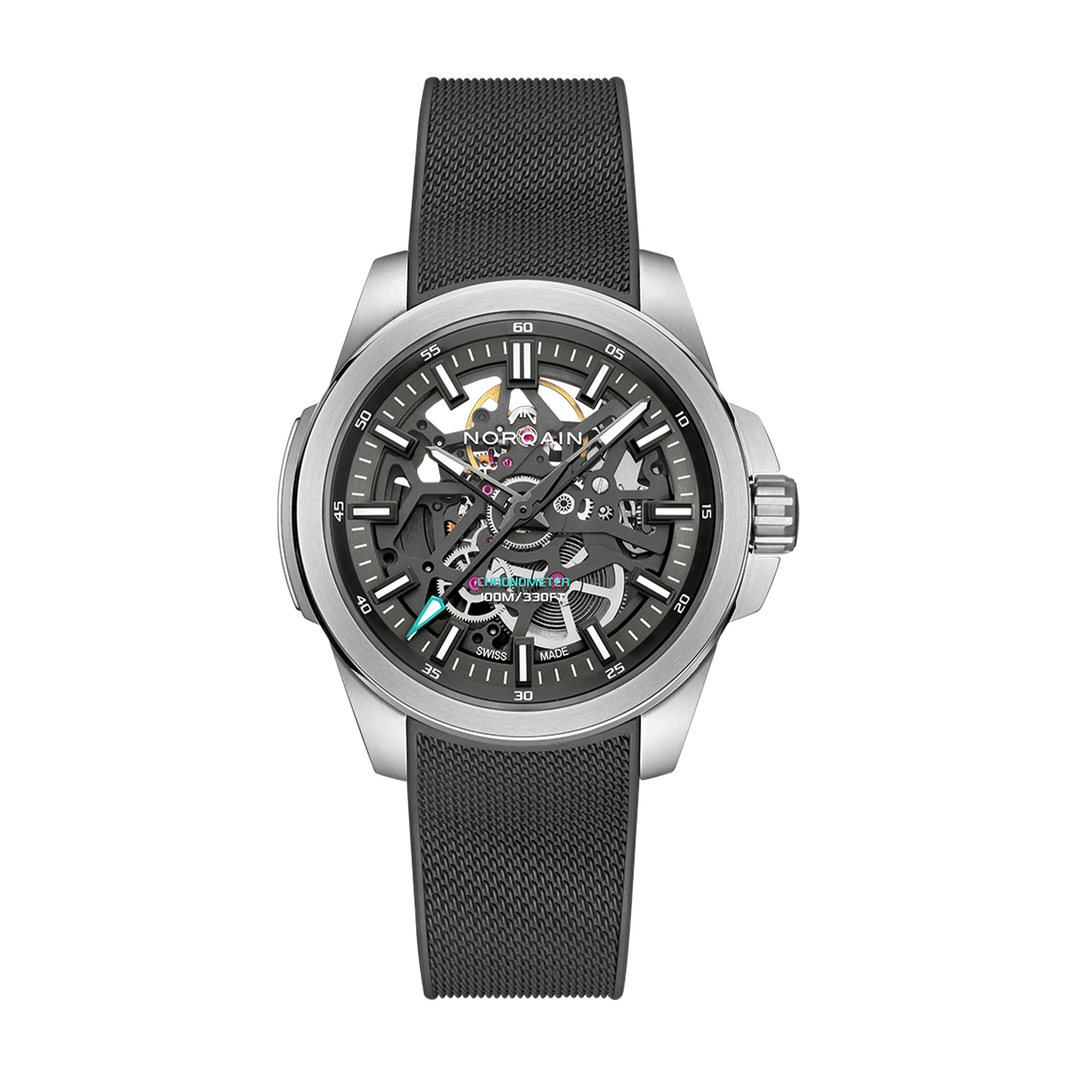 Norqain Independence Skeleton Watch, 40mm Skeleton Dial, N3008.07S01.G01.R01