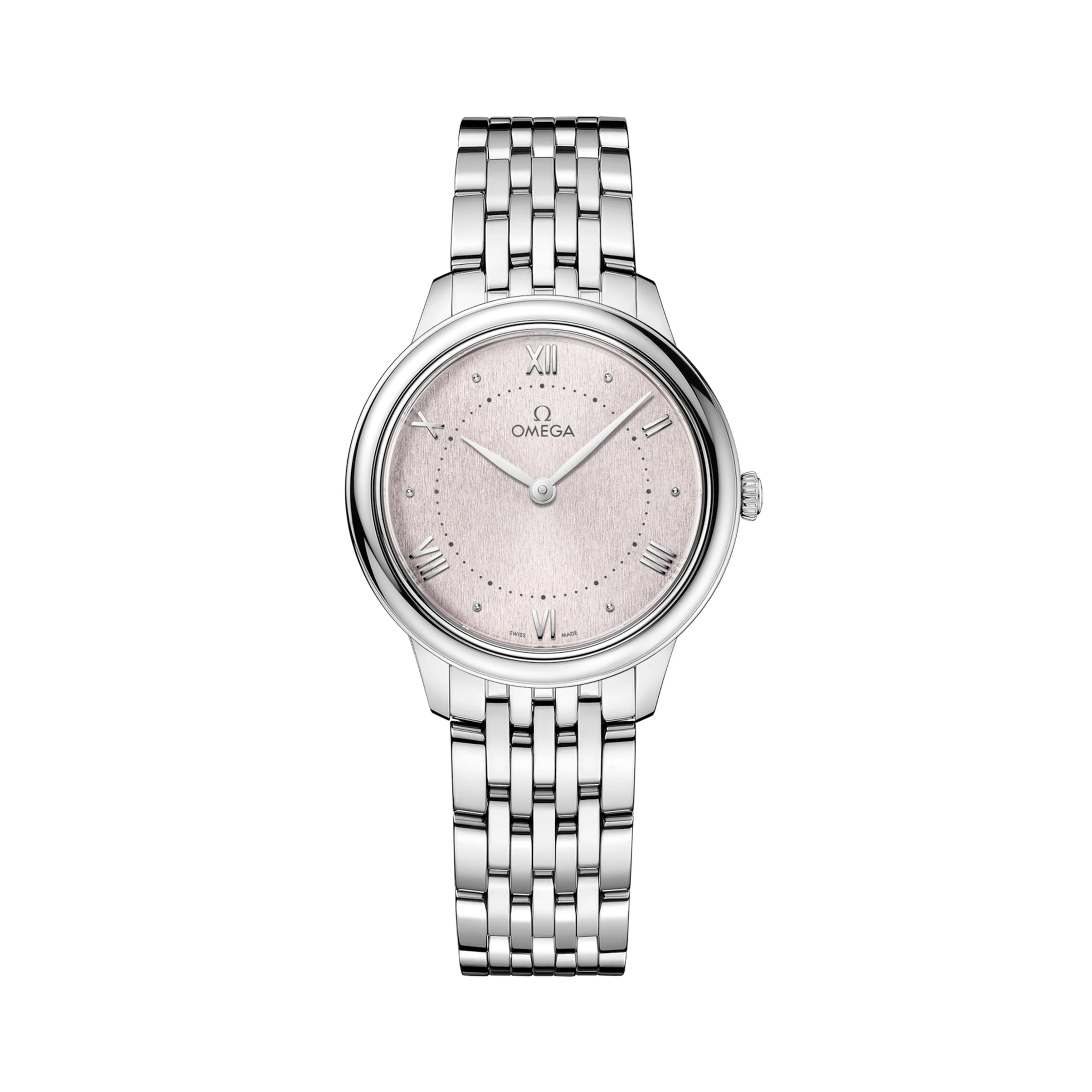 Omega De Ville Prestige Watch, 30mm Pink Dial, 434.10.30.60.02.001