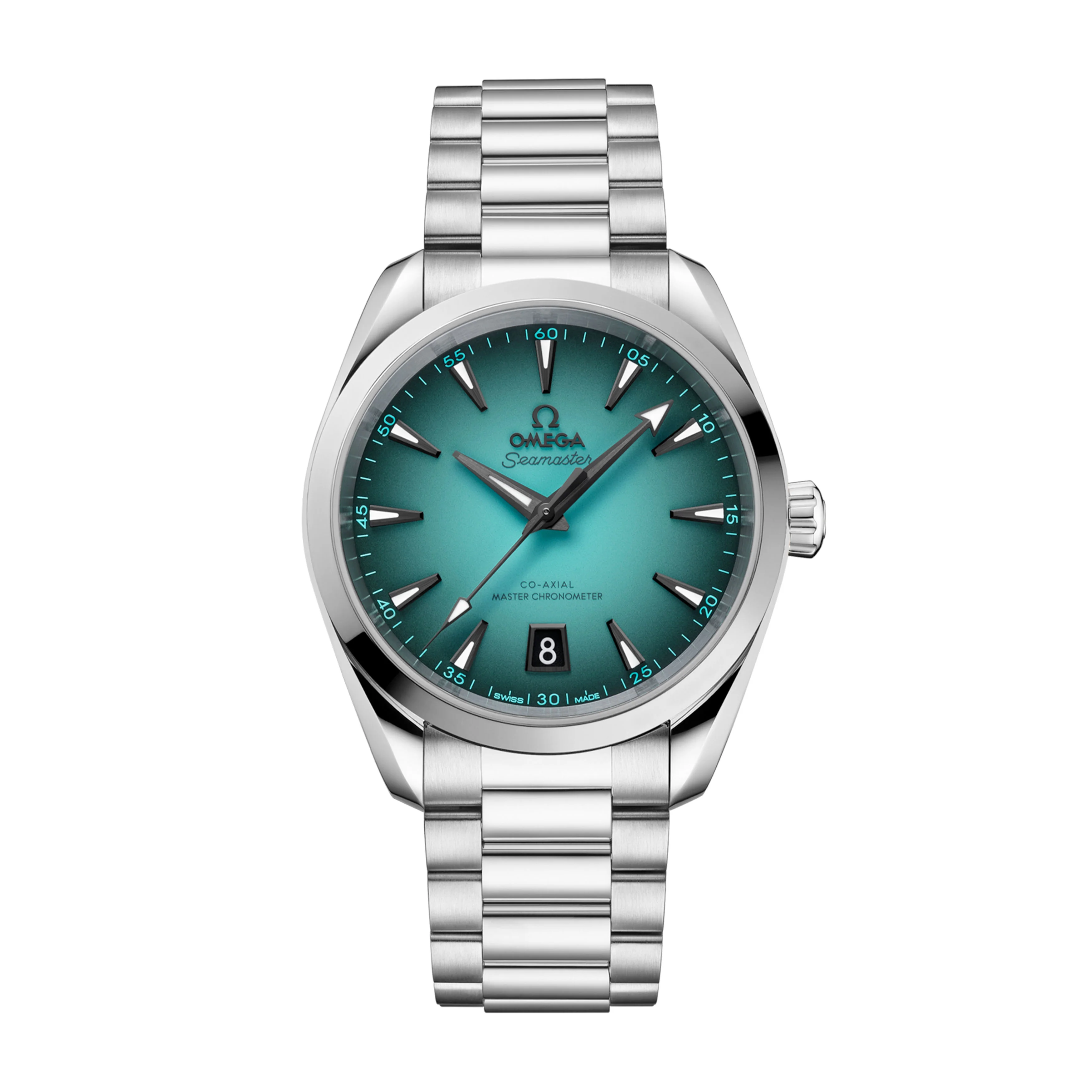 Omega Seamaster Aqua Terra 150m Watch, 38mm Turquoise Dial, 220.10.38.20.03.005
