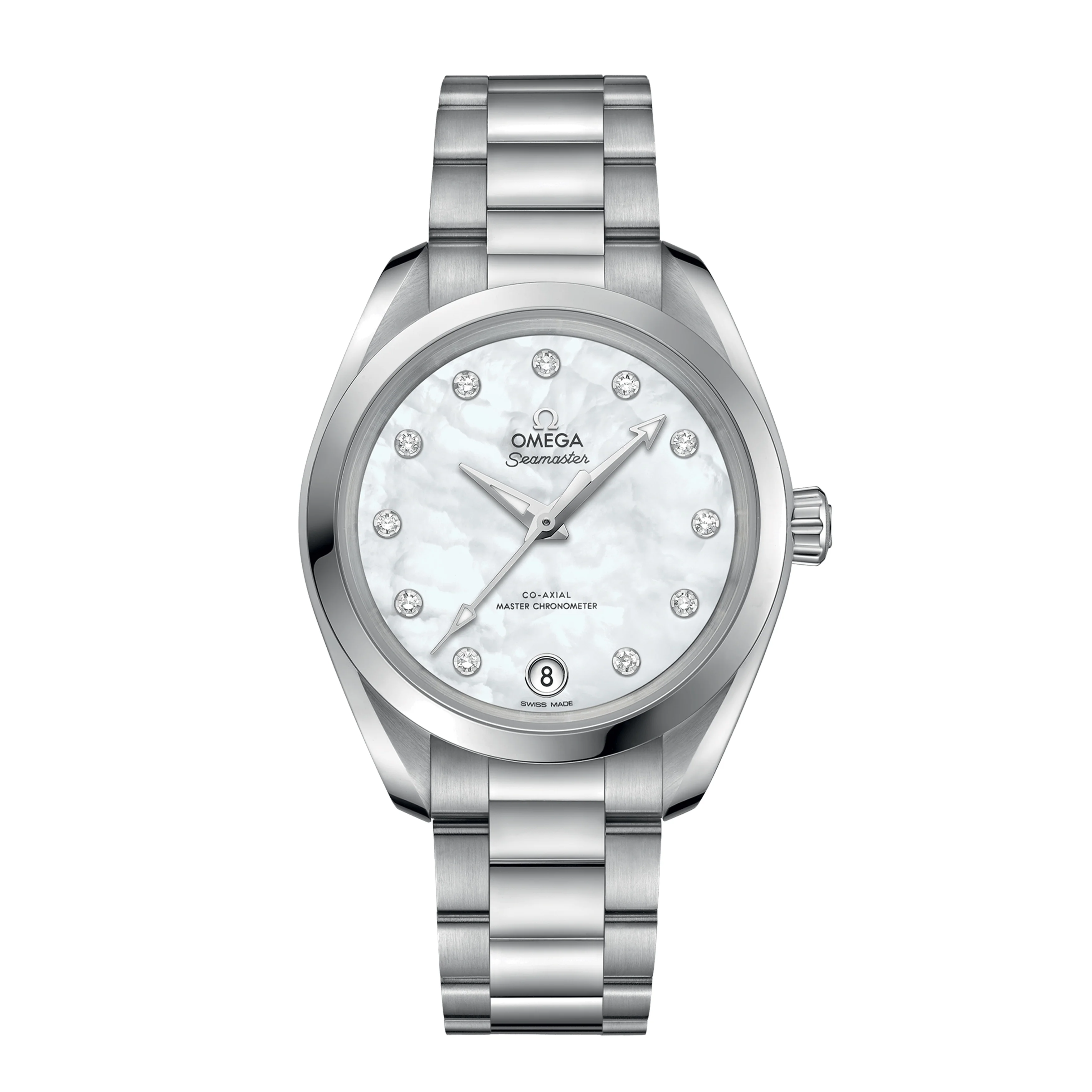 Omega Seamaster Aqua Terra Watch, 34mm Mother of Pearl Dial, 220.10.34.20.55.001