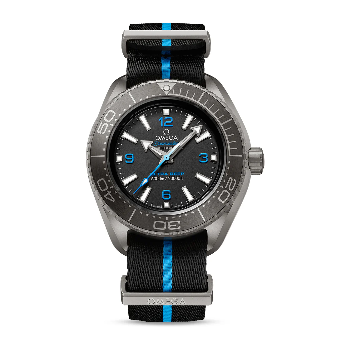 Omega Seamaster Planet Ocean 6000m Ultra Deep Watch, 45.5mm Black Dial, 215.92.46.21.01.001
