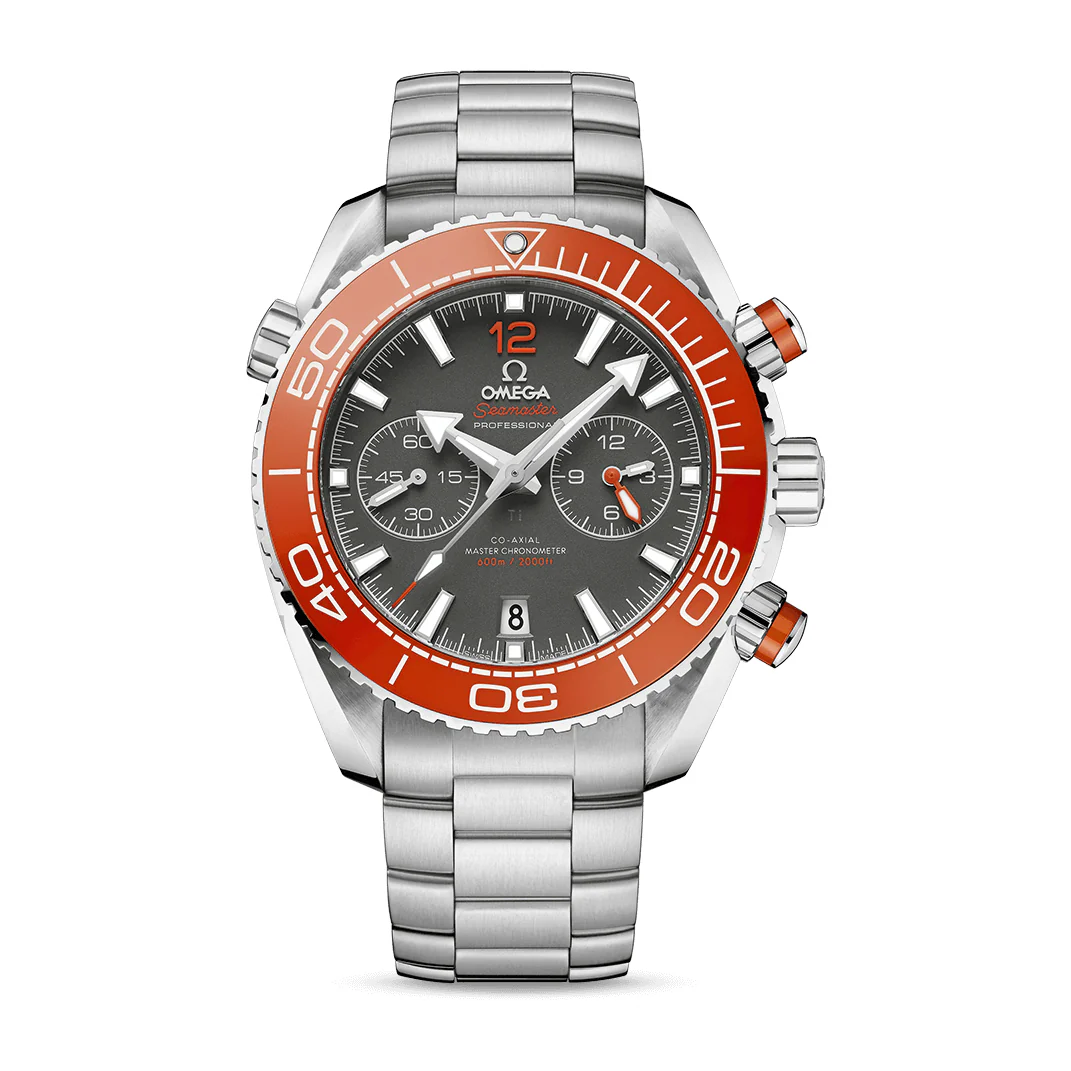Omega Seamaster Planet Ocean 600M Chronograph Watch, 45.5mm Grey Dial, 215.30.46.51.99.001