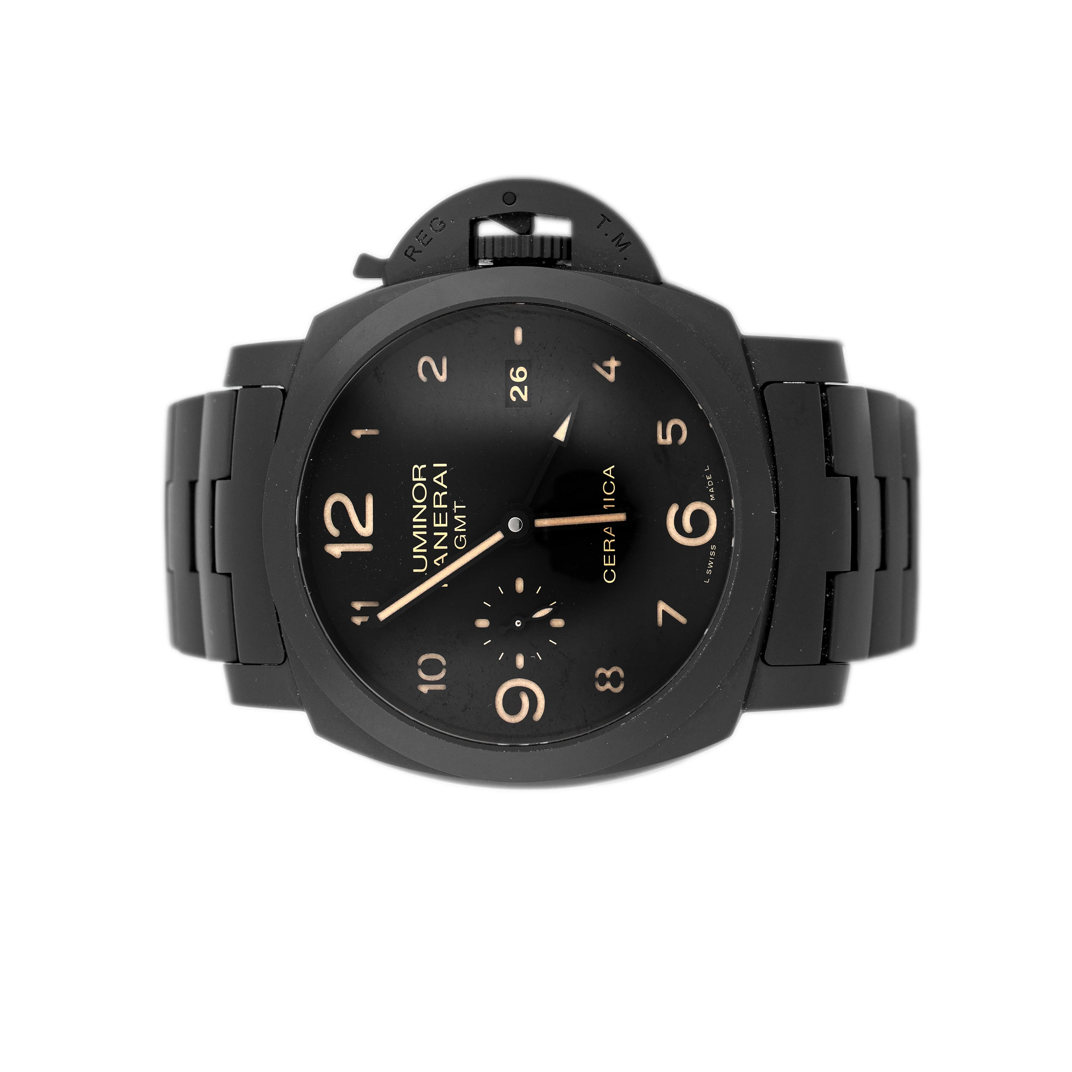 Panerai Luminor 1950 Tuttonero GMT Ceramic Black Dial 44mm Pam00438 Full Set - Image 2