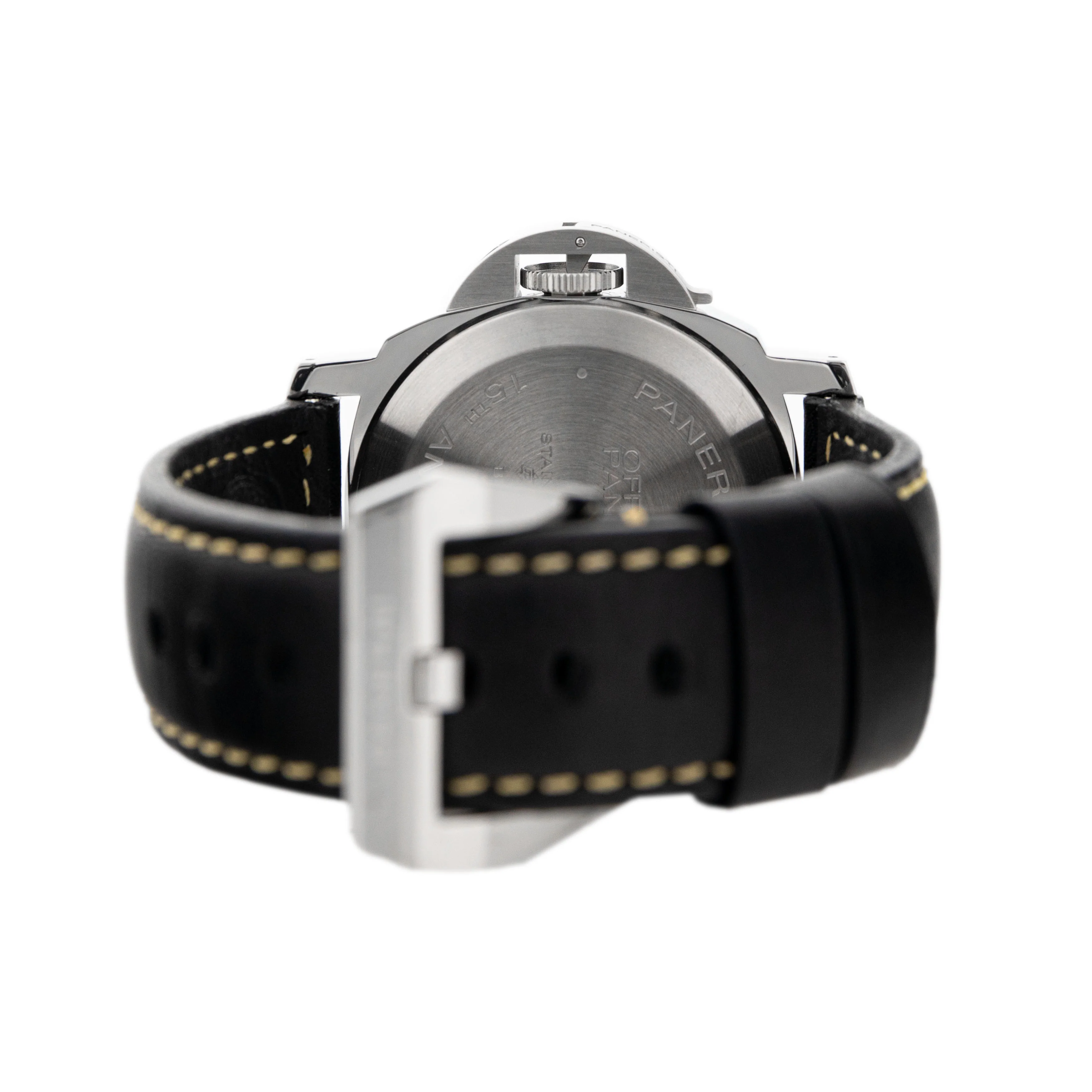 Panerai Luminor Base Logo Acciaio Steel Black Dial 44mm PAM00634 Full Set - Image 5
