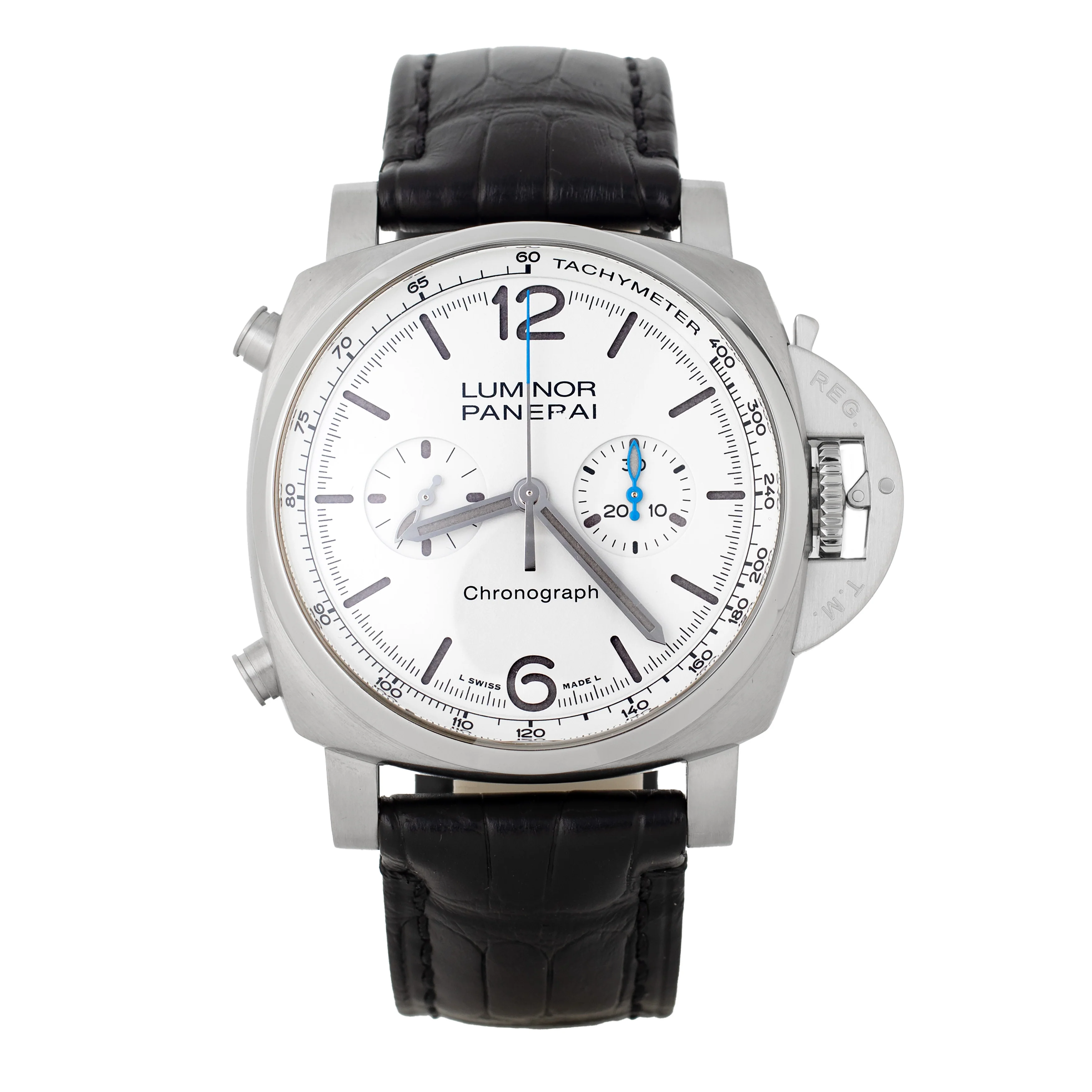 Panerai Luminor Chrono Chronograph Stainless Steel White 44mm PAM01218 Full Set