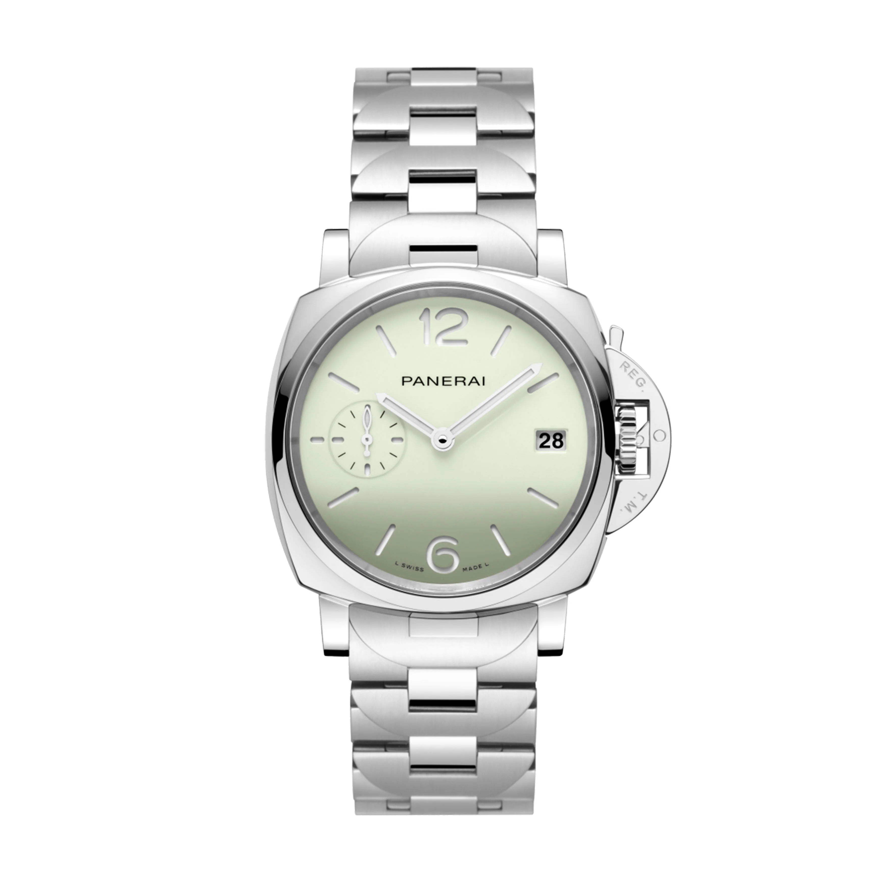 Panerai Luminor Due Pastello Watch, 38mm Green Dial, PAM01311