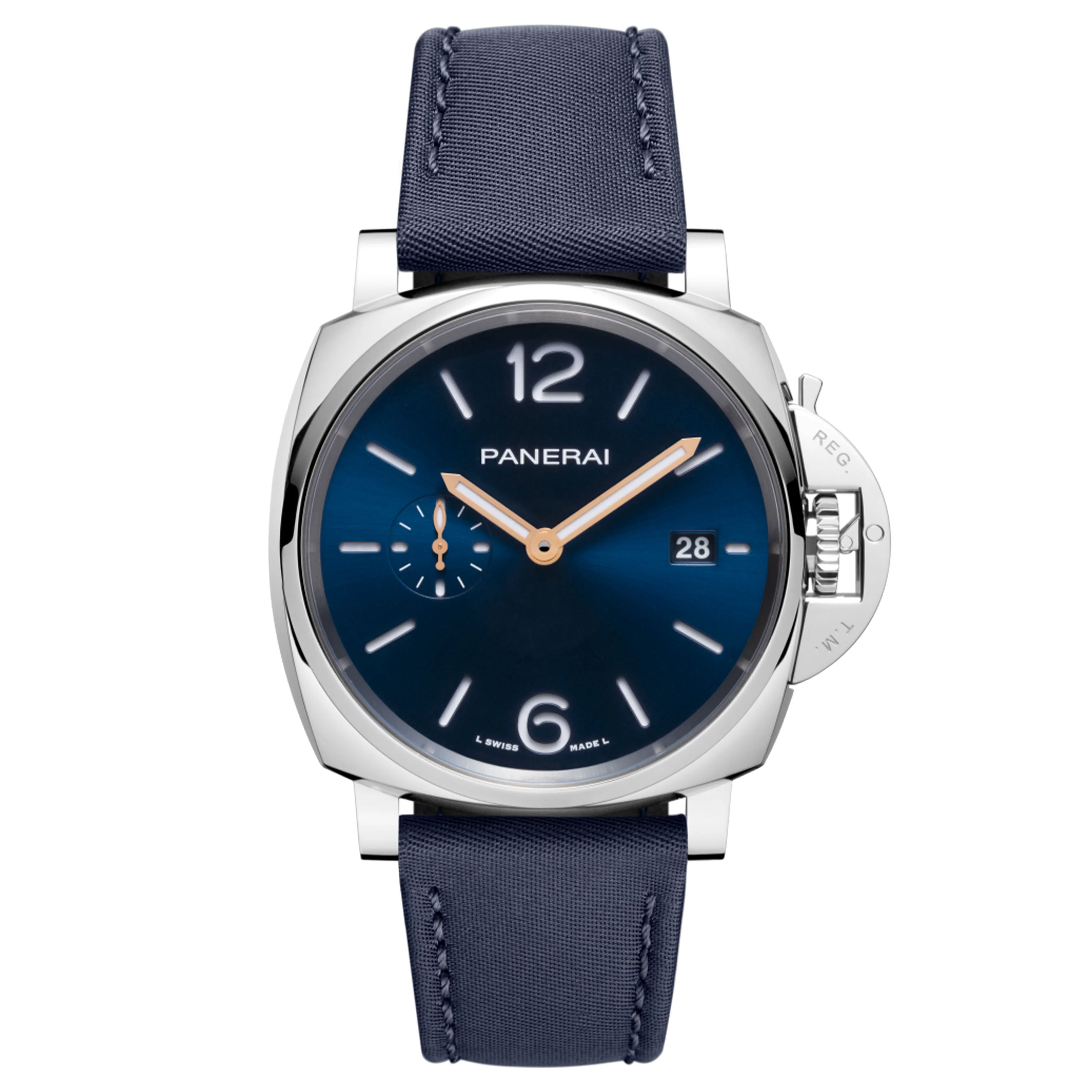 Panerai Luminor Due Prada Re-Nylon Watch, 42mm Blue Dial, PAM01429