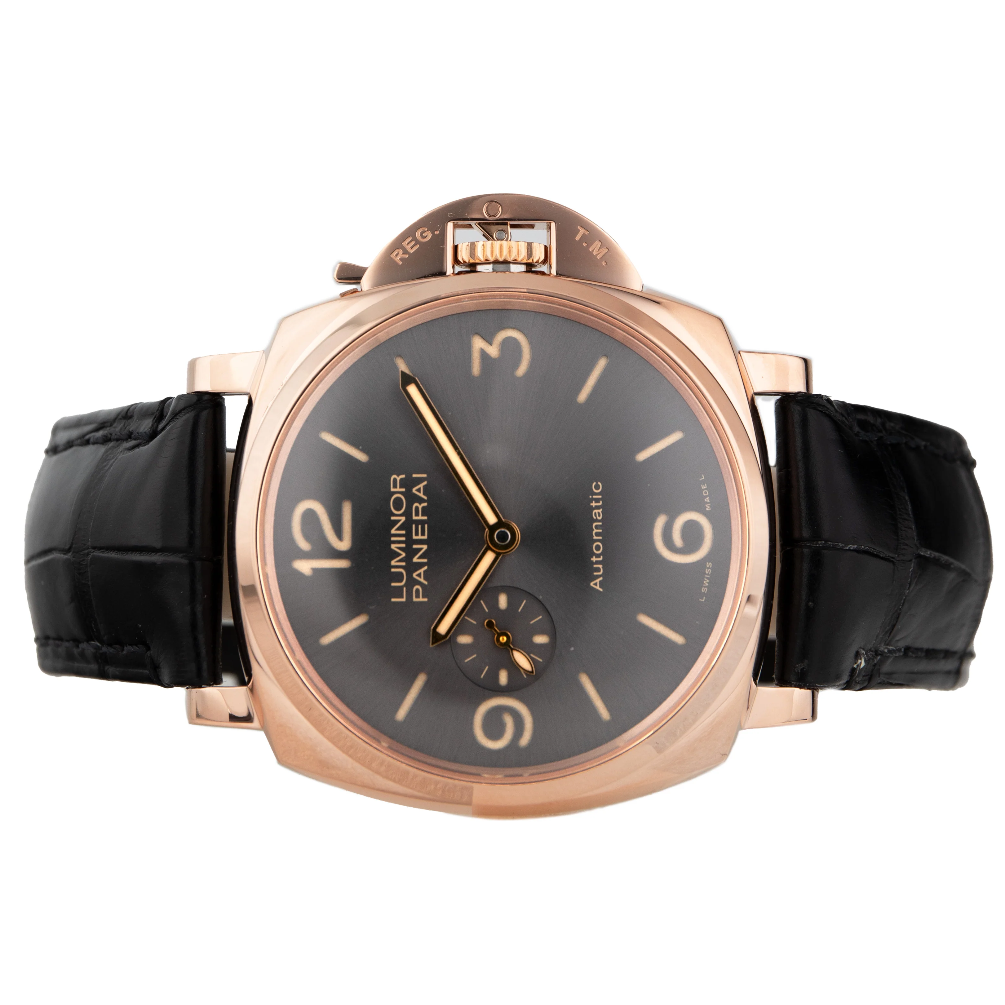 Panerai Luminor Due Rose Gold Gray Dial 45mm Pam00675 - Image 2