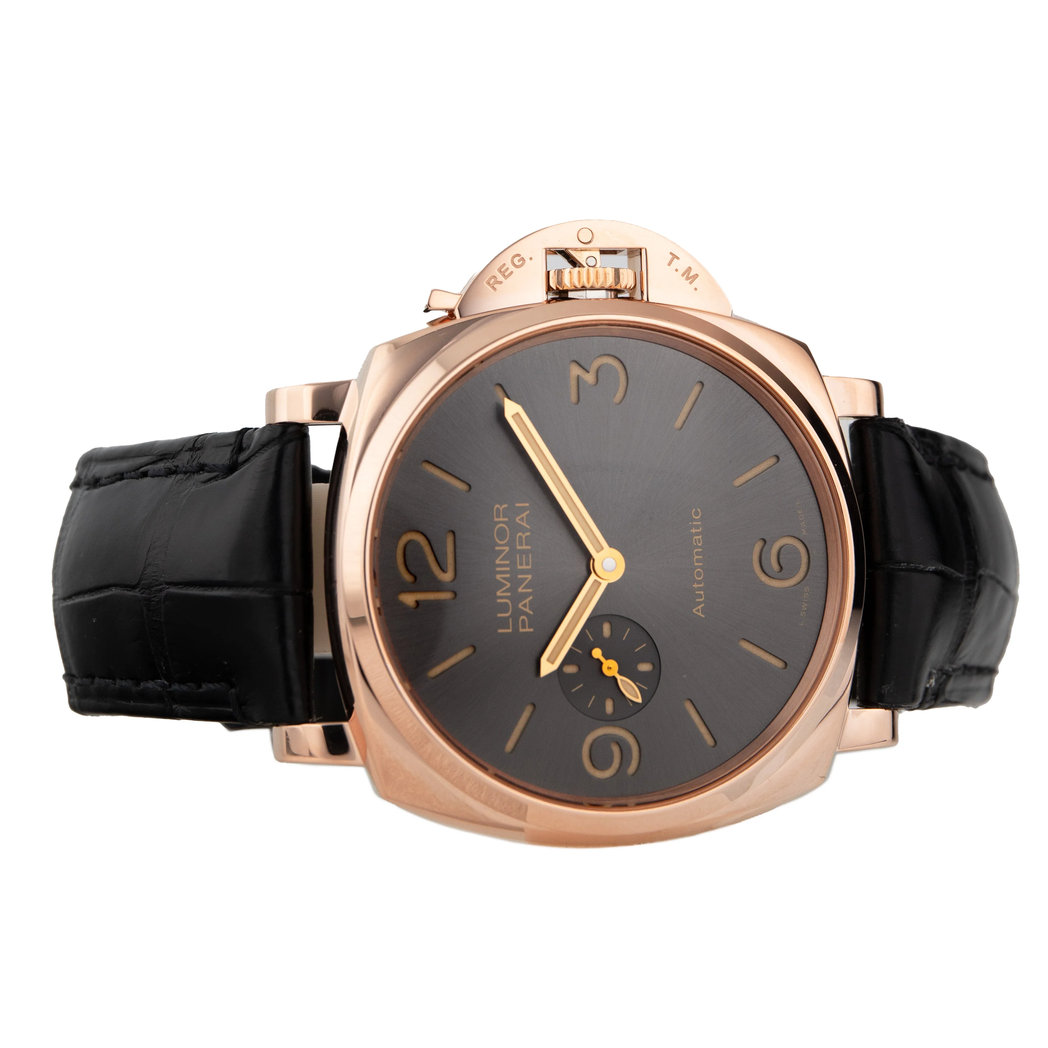 Panerai Luminor Due Rose Gold Gray Dial 45mm Pam00675 - Image 4