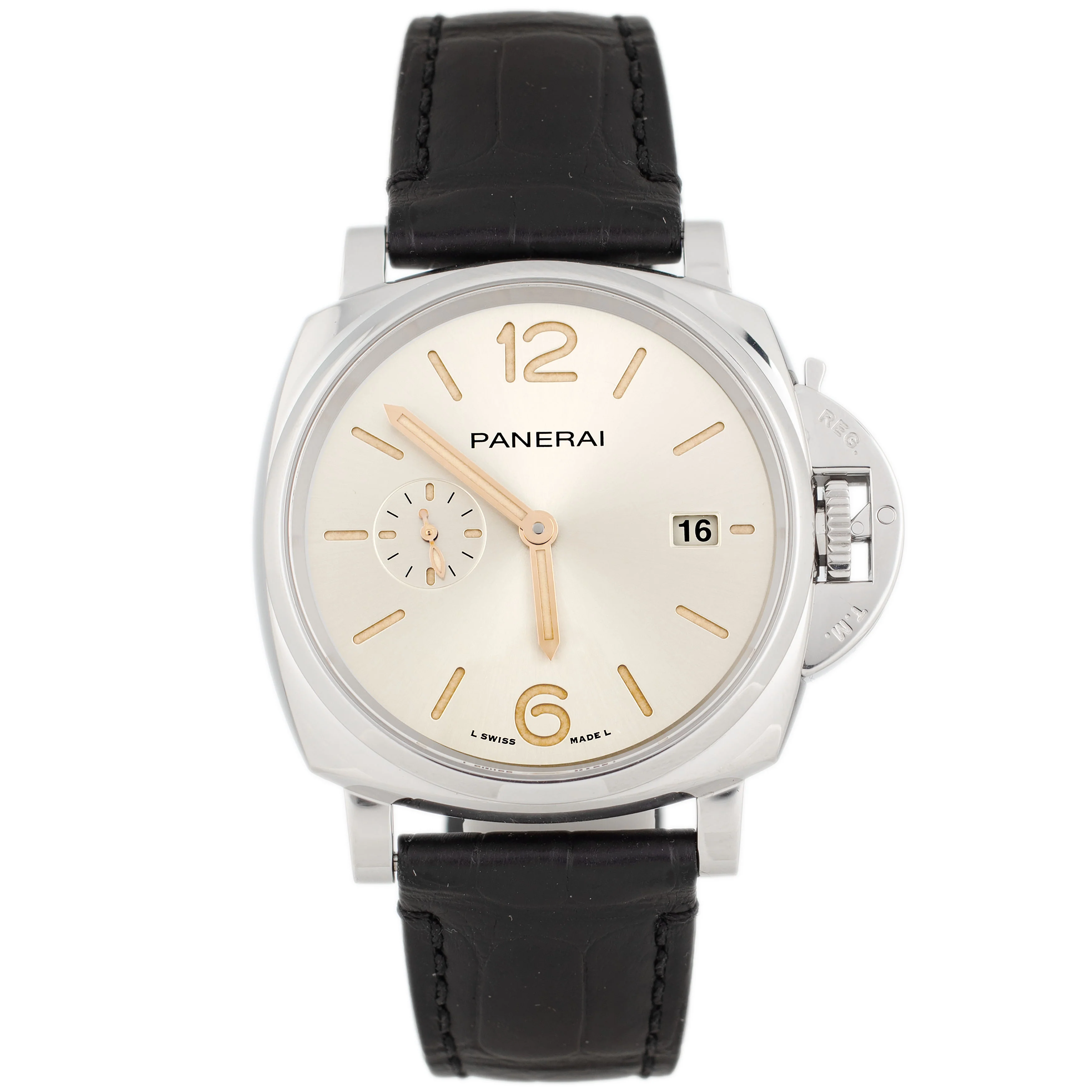 Panerai Luminor Due Stainless Steel Champagne Dial 42mm PAM01672 Full Set