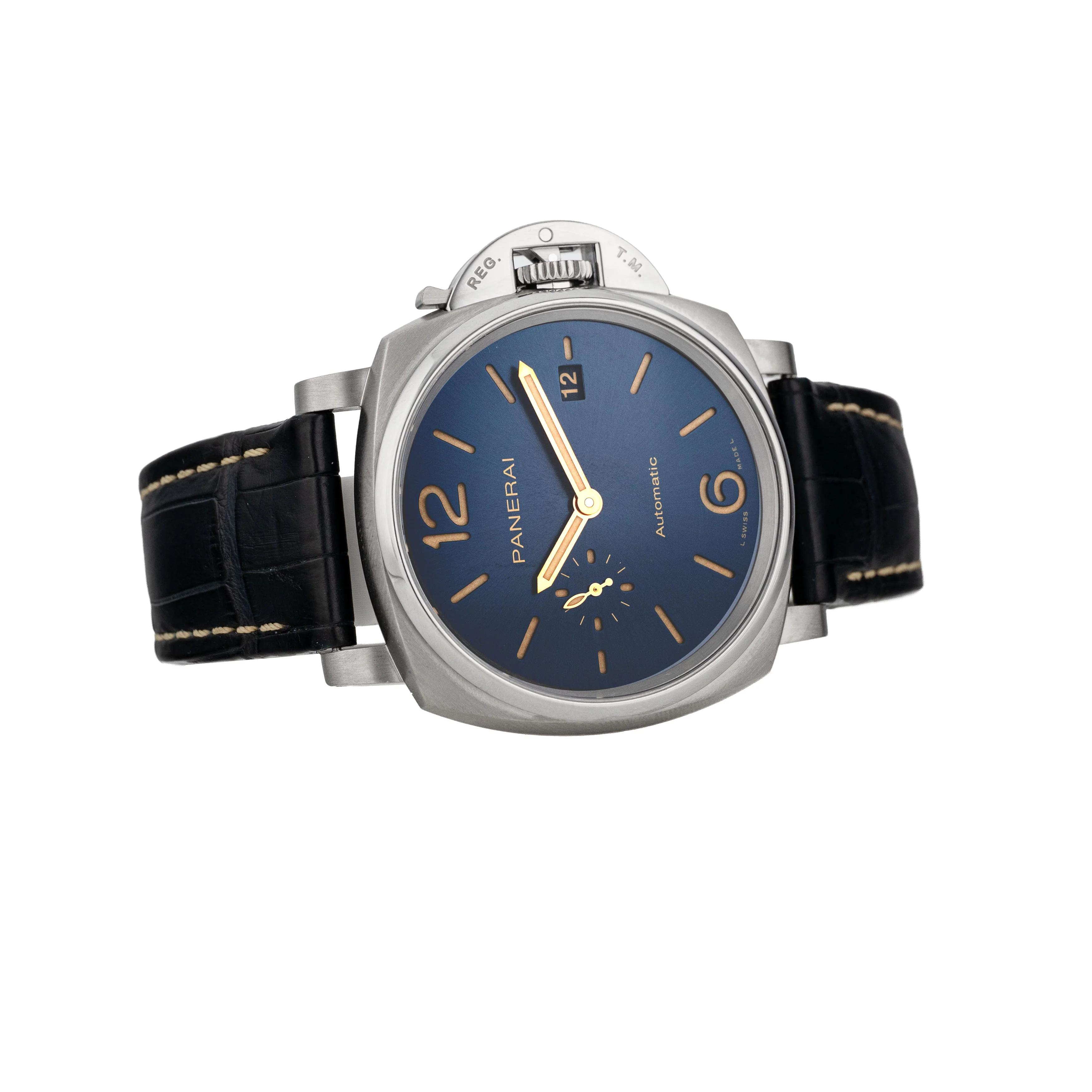 Panerai Luminor Due Titanium Blue Dial 42mm PAM00927 Full Set - Image 4