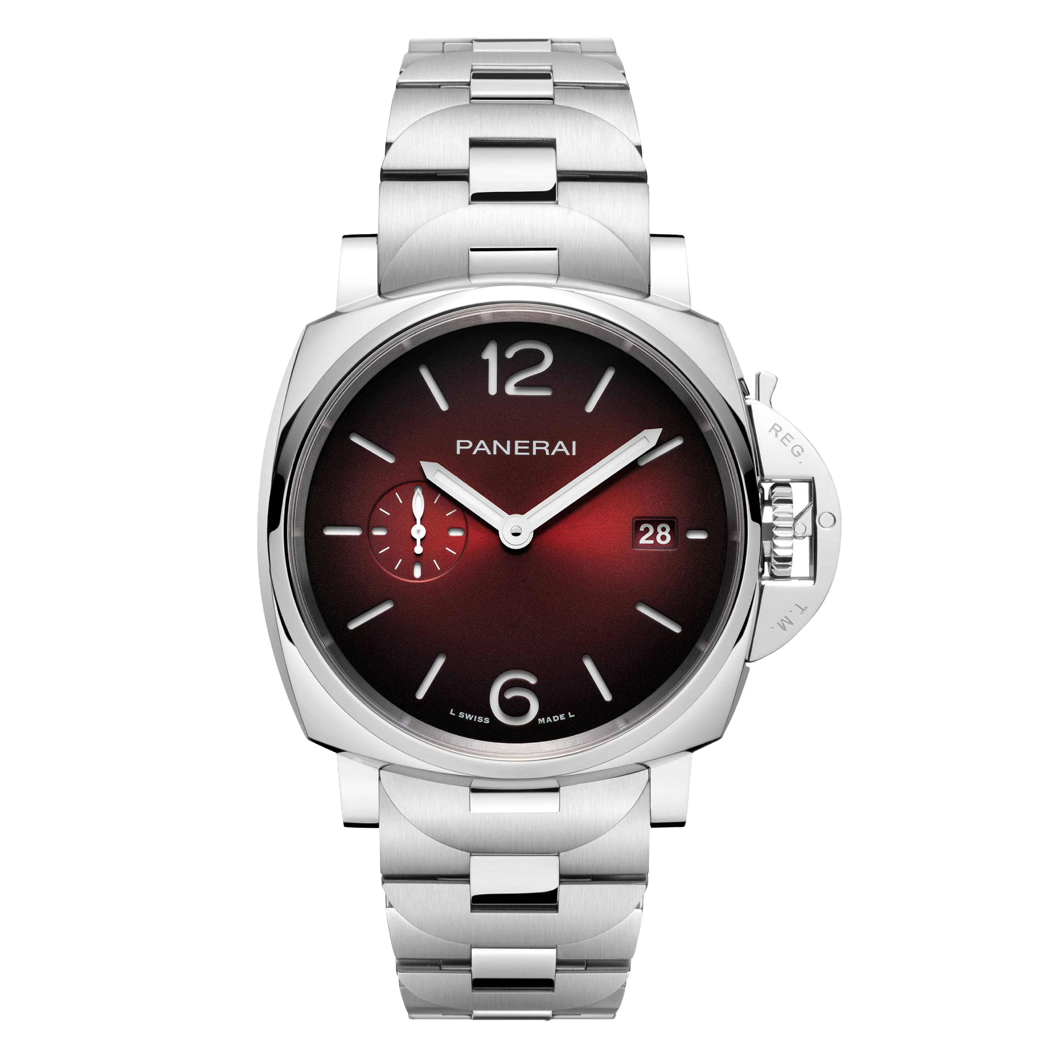 Panerai Luminor Due Watch, 42mm Burgundy Dial, PAM01539