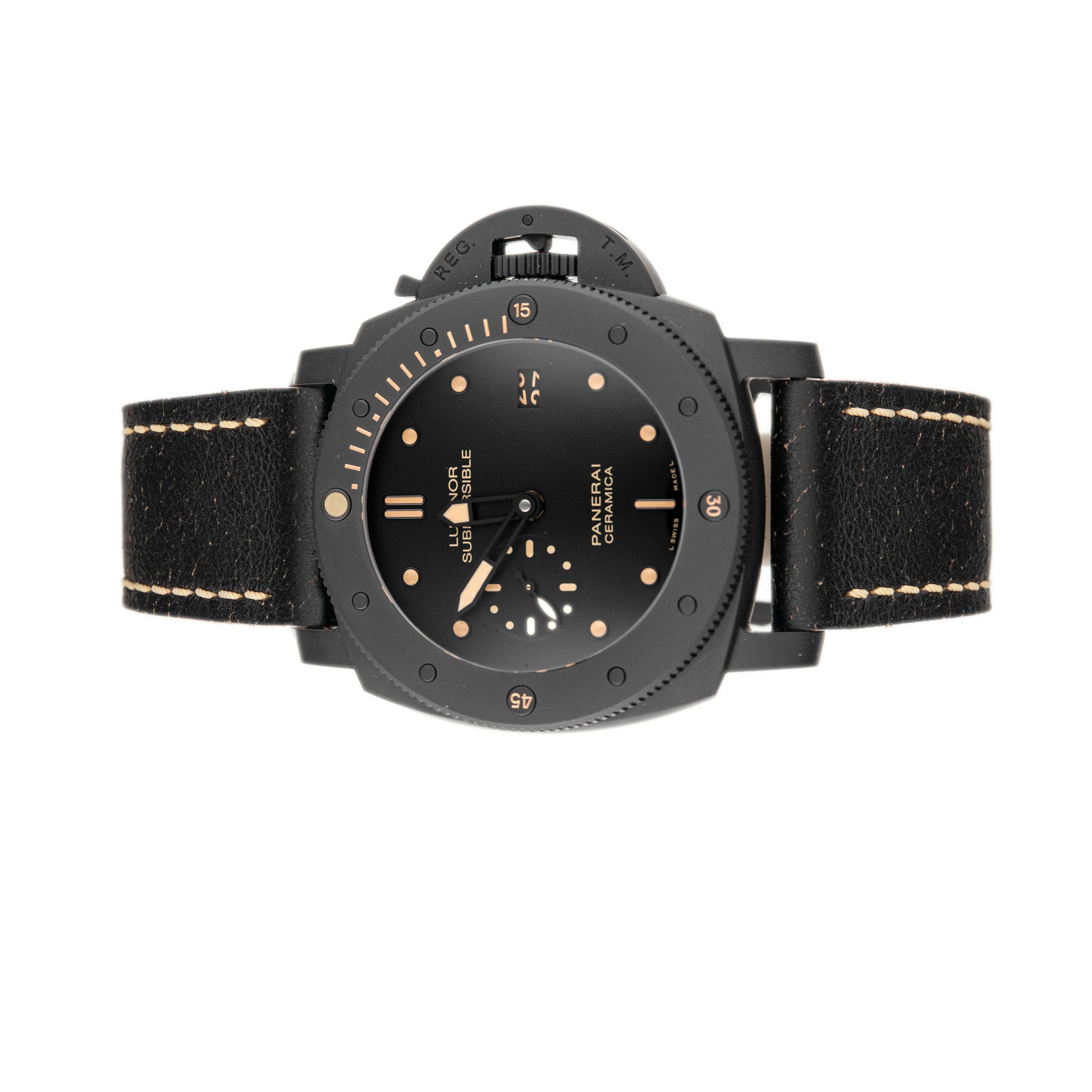 Panerai Luminor Submersible Ceramic Black dial 47mm Pam00508 Full Set - Image 2