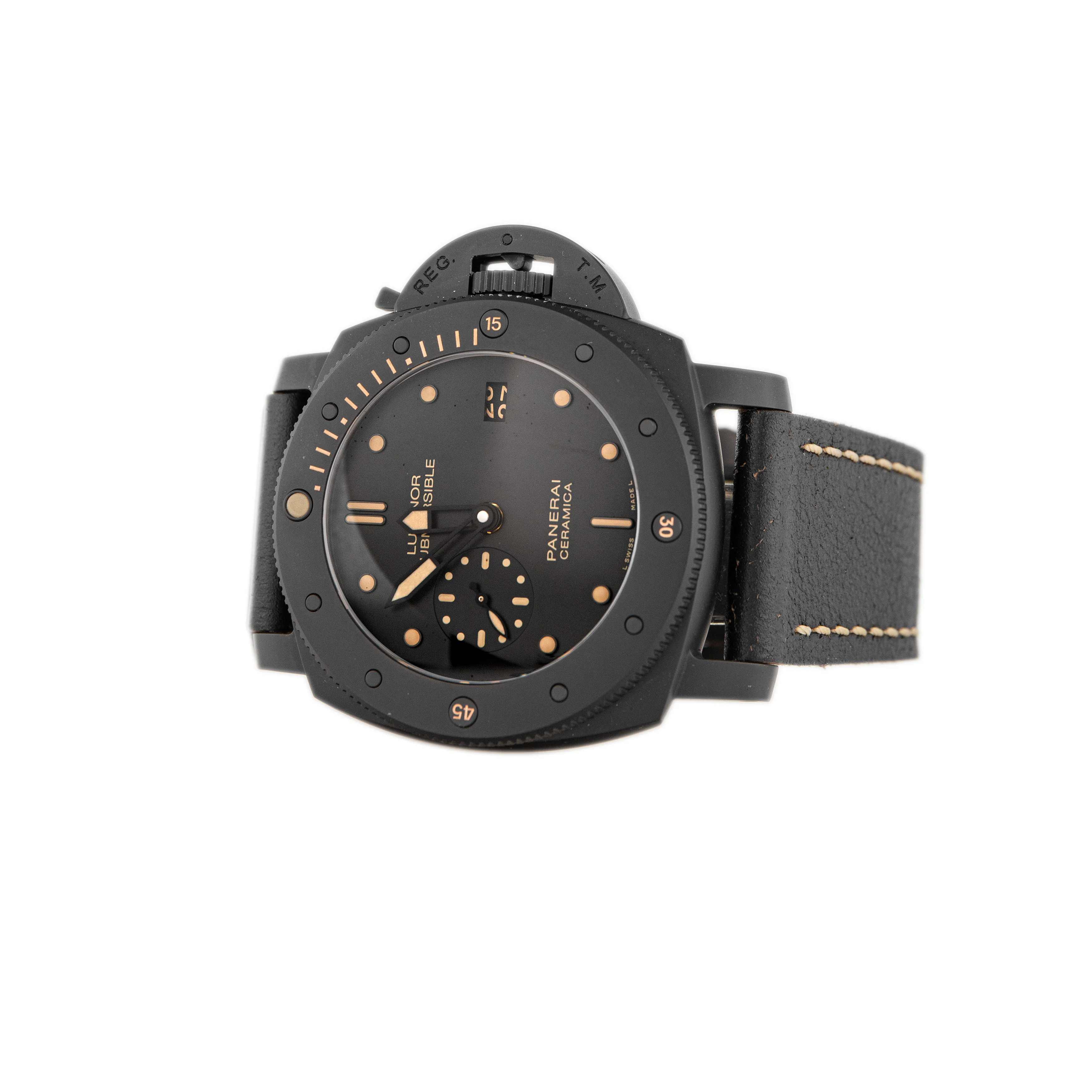 Panerai Luminor Submersible Ceramic Black dial 47mm Pam00508 Full Set - Image 3
