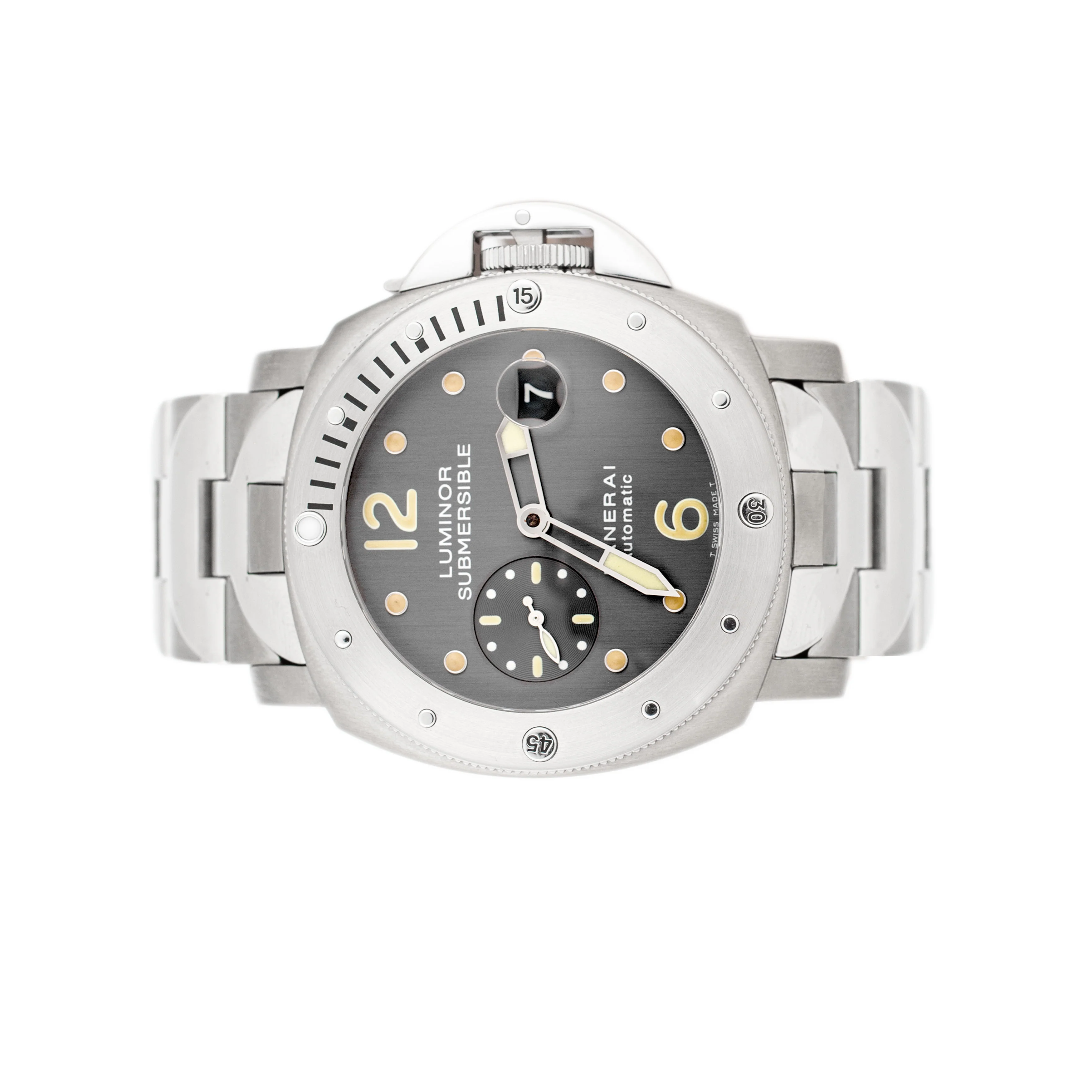 Panerai Luminor Submersible Titanium Stainless Steel Gray Dial 44mm Pam00170 - Image 2