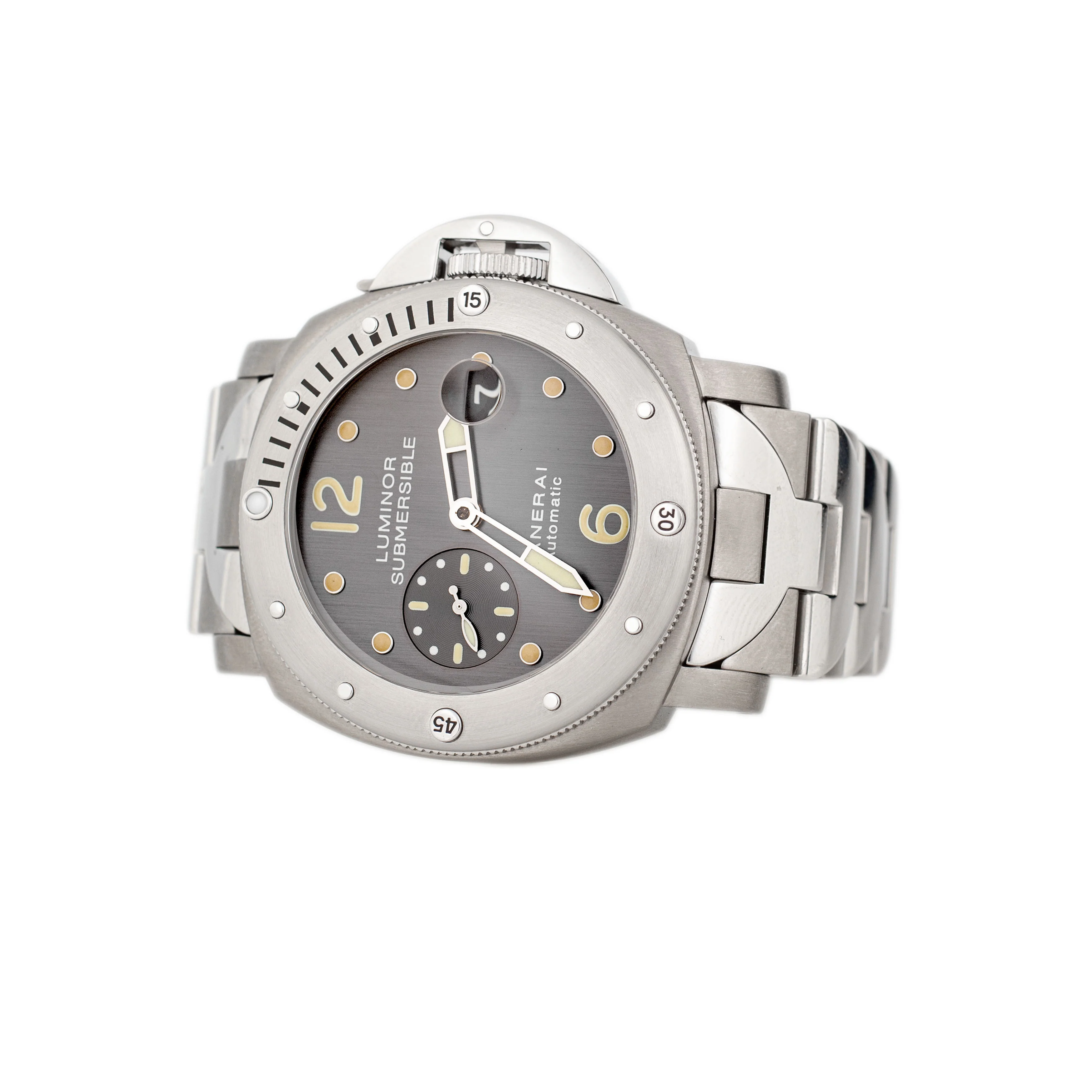 Panerai Luminor Submersible Titanium Stainless Steel Gray Dial 44mm Pam00170 - Image 3