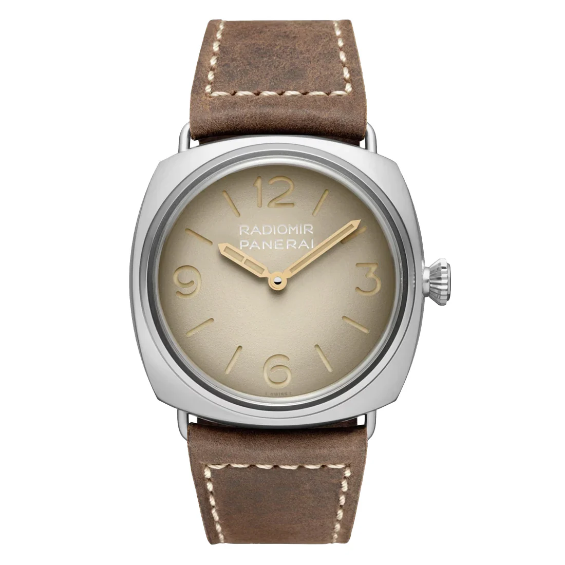 Panerai Radiomir Tre Giorni Watch, 45mm Tan Dial, PAM01350