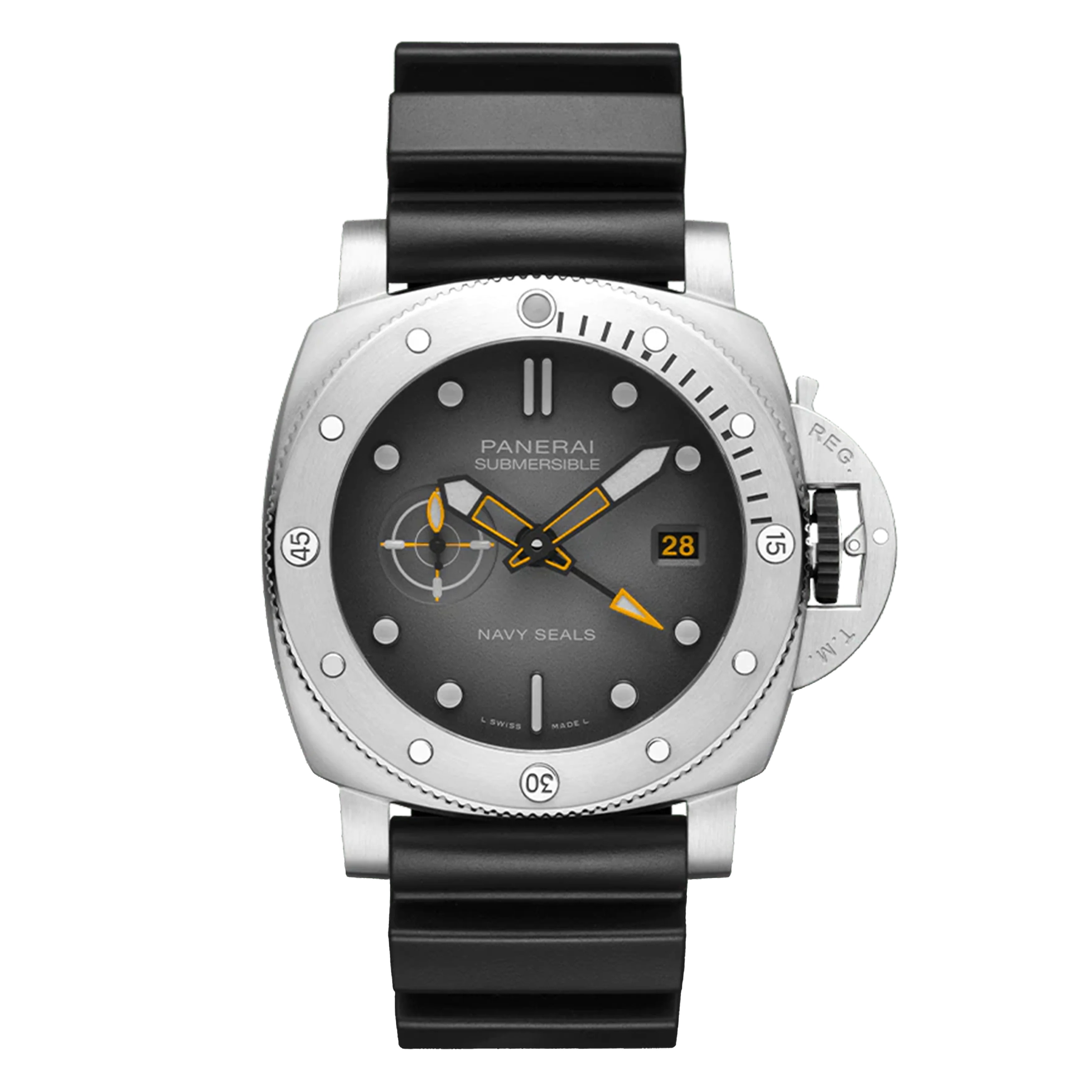 Panerai Submersible Gmt Navy Seals Watch, 44mm Grey Dial, PAM01323 - Image 2