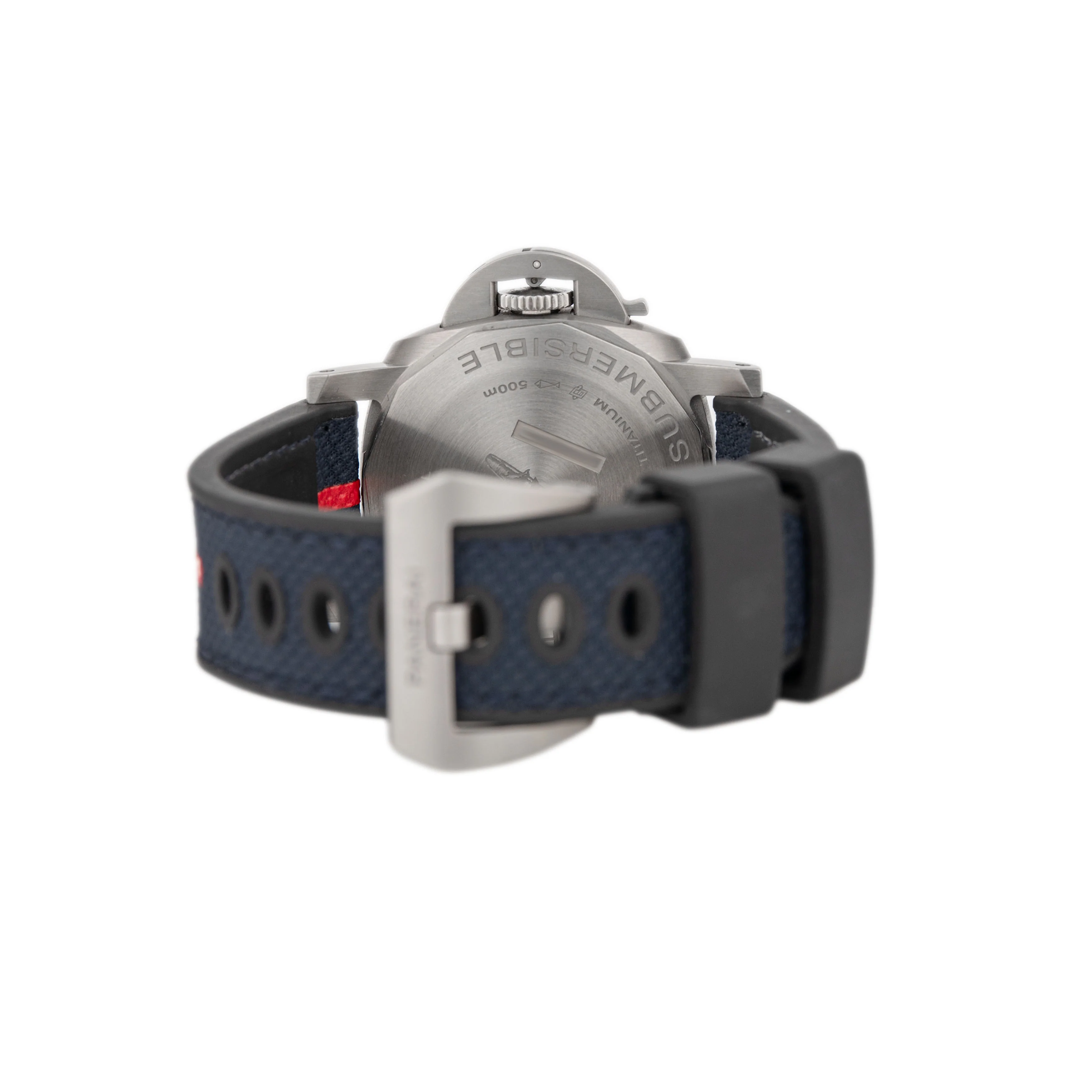 Panerai Submersible Luna Rossa GMT Titanium Blue Dial 42mm PAM01507 Full Set - Image 5