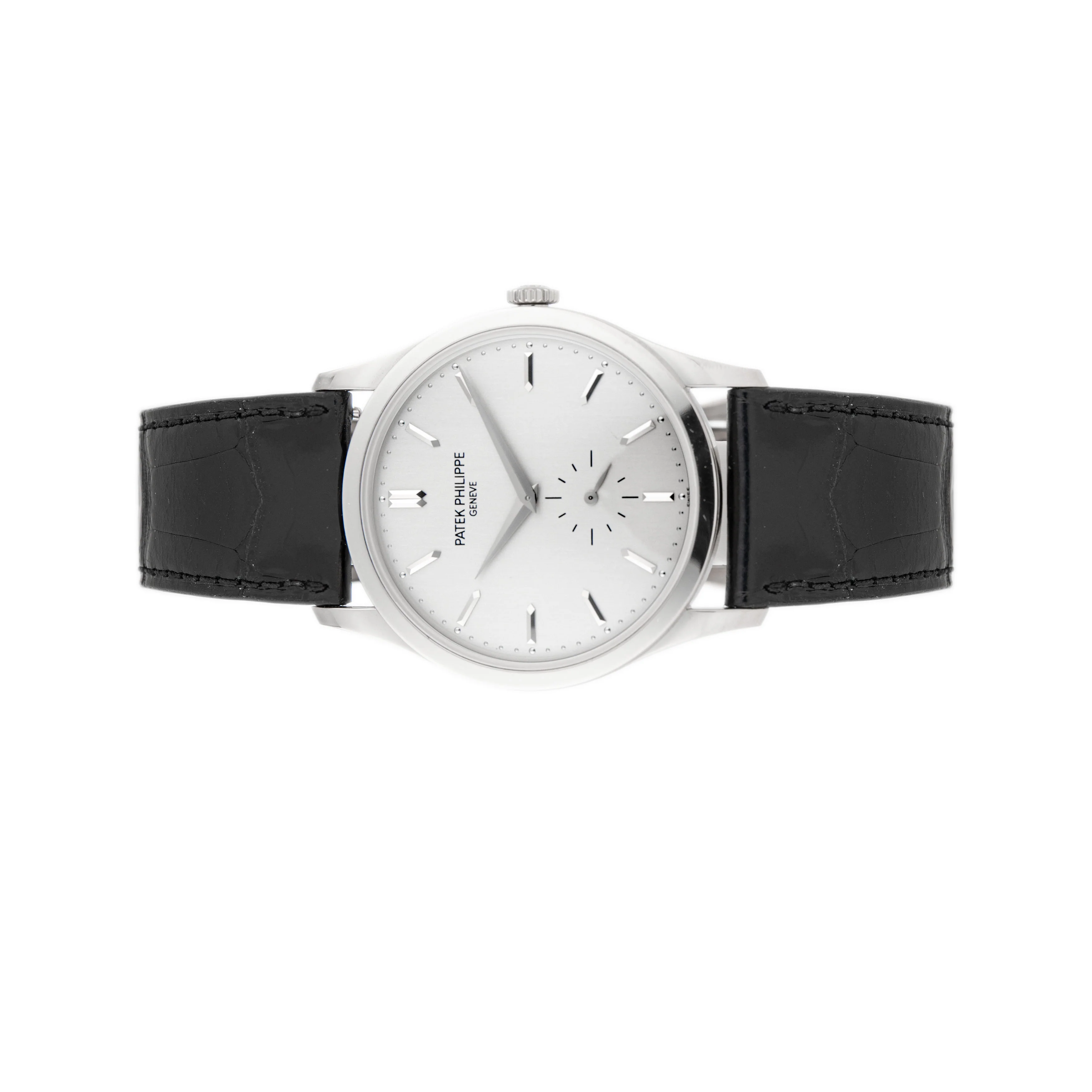Patek Philippe Calatrava White Gold Silver Dial 37mm 5196g-001 Full Set - Image 2