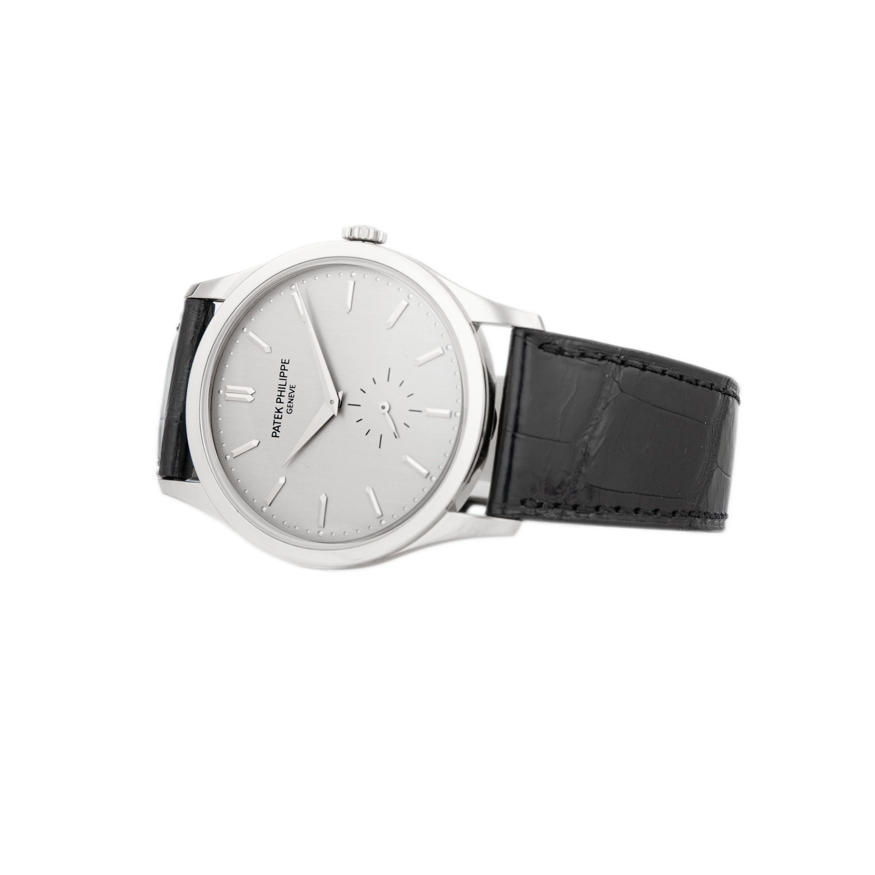 Patek Philippe Calatrava White Gold Silver Dial 37mm 5196g-001 Full Set - Image 3