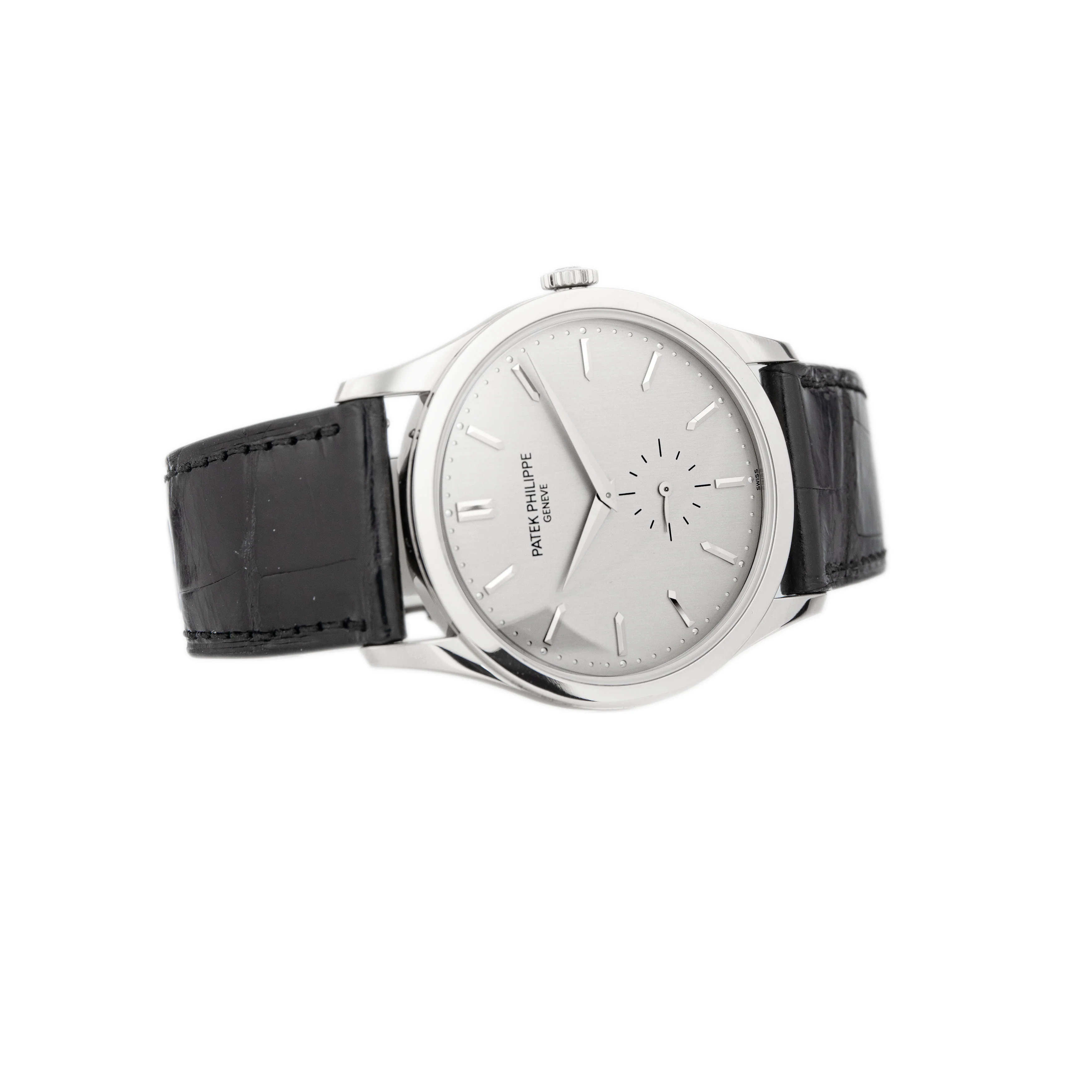 Patek Philippe Calatrava White Gold Silver Dial 37mm 5196g-001 Full Set - Image 4