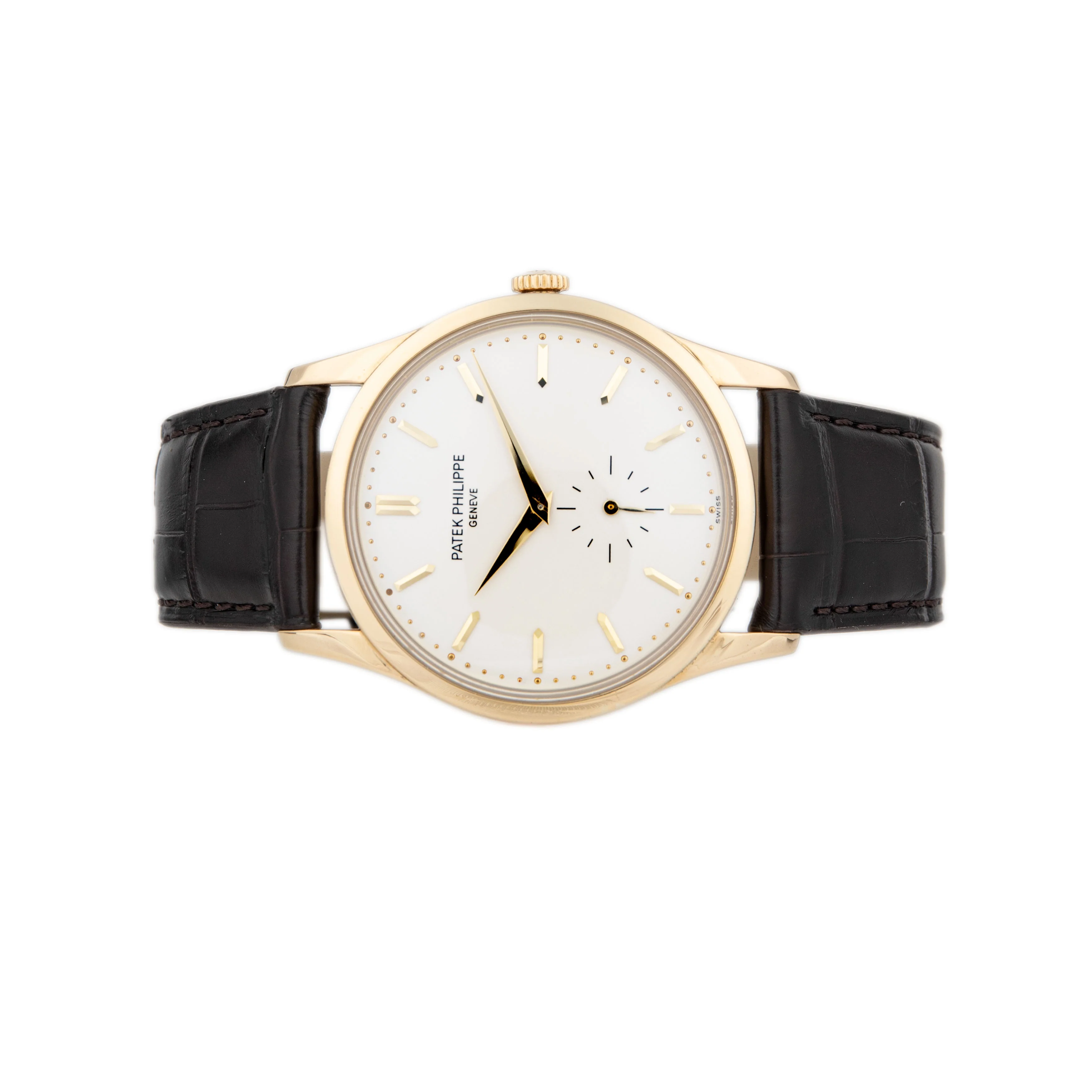 Patek Philippe Calatrava Yellow Gold Silver Dial 37mm 5196J - Image 2